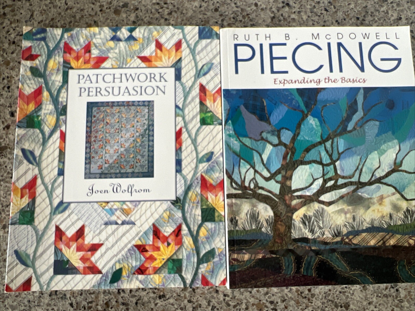 Quilt Book Lot Of 2 – Patchwork Persuasion Wolfron Piecing McDowell