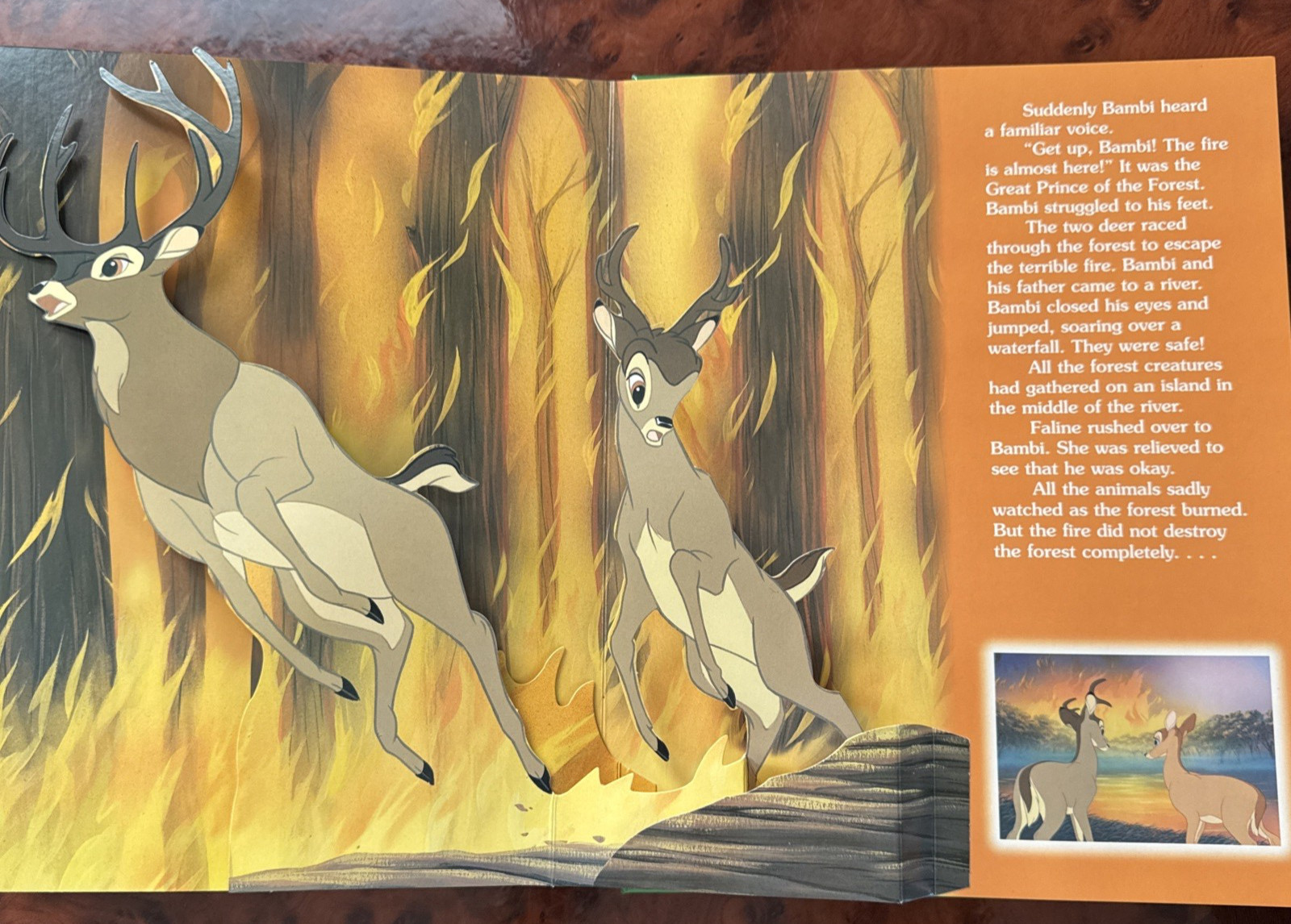 Like NEW !! Walt Disney BAMBI POP-UP STORYBOOK-Hardcover-2006 Bendon Publishing