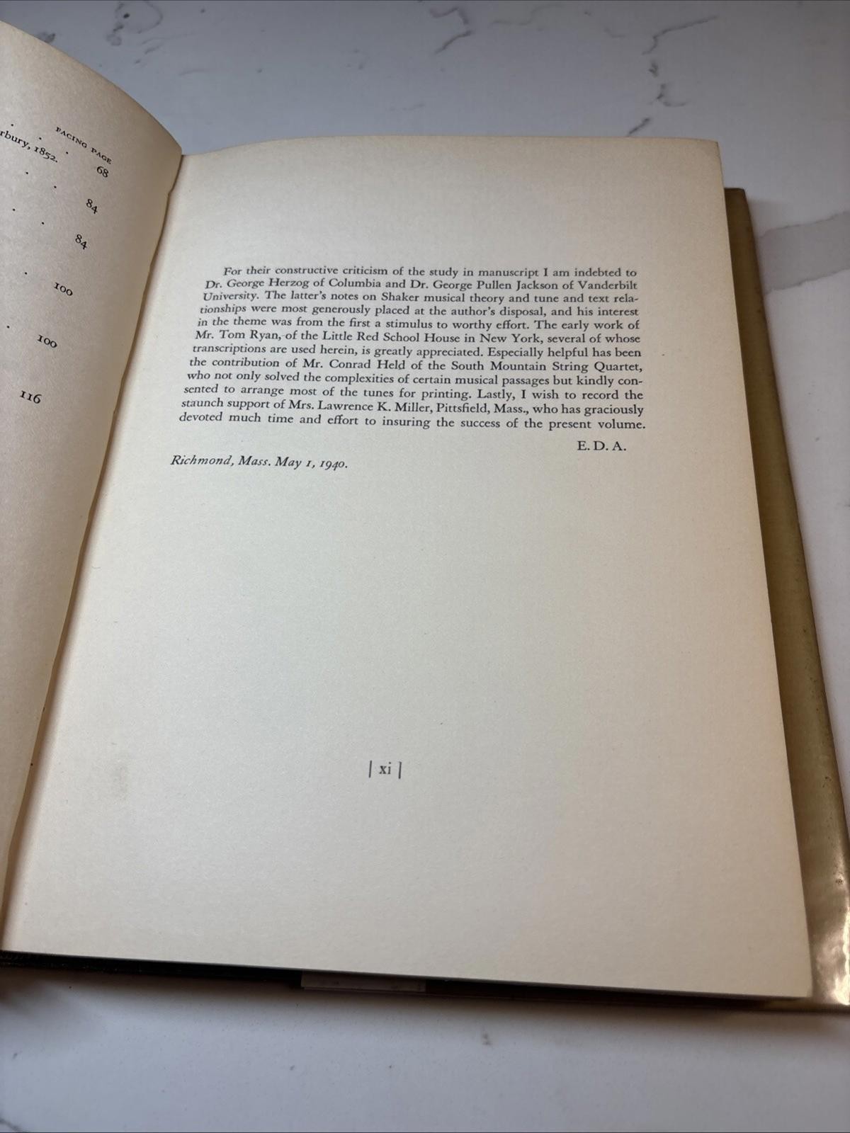 The Gift To Be Simple Edward Deming Andrews 1940 HC/Dj Vg 1st