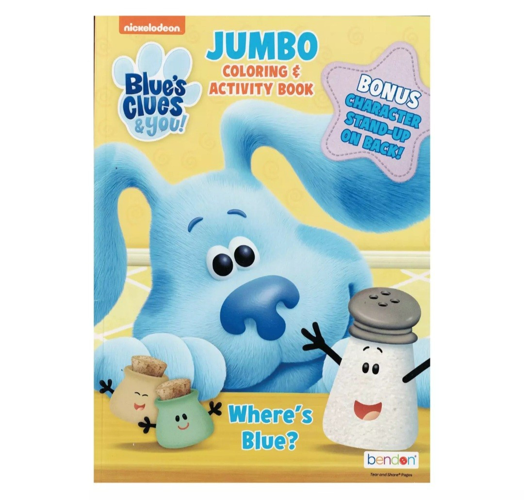 NEW! BLUES CLUES & YOU! COLORING & ACTIVITY BOOKS 💙 Wheres Blue?/Blues Skidoo!