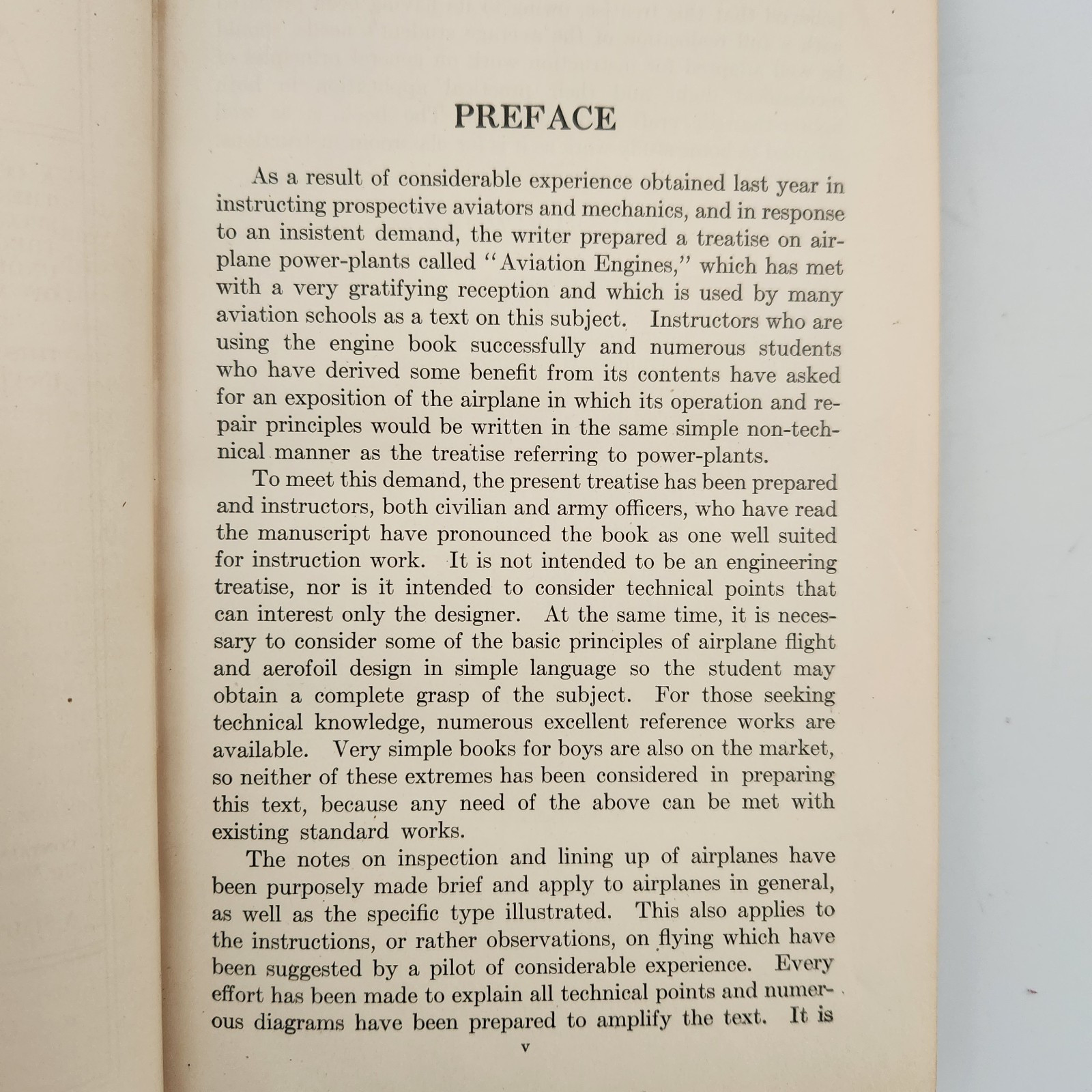 ABC of Aviation 1919 Antique Aircraft Flight Biplane Manual Page First Edition