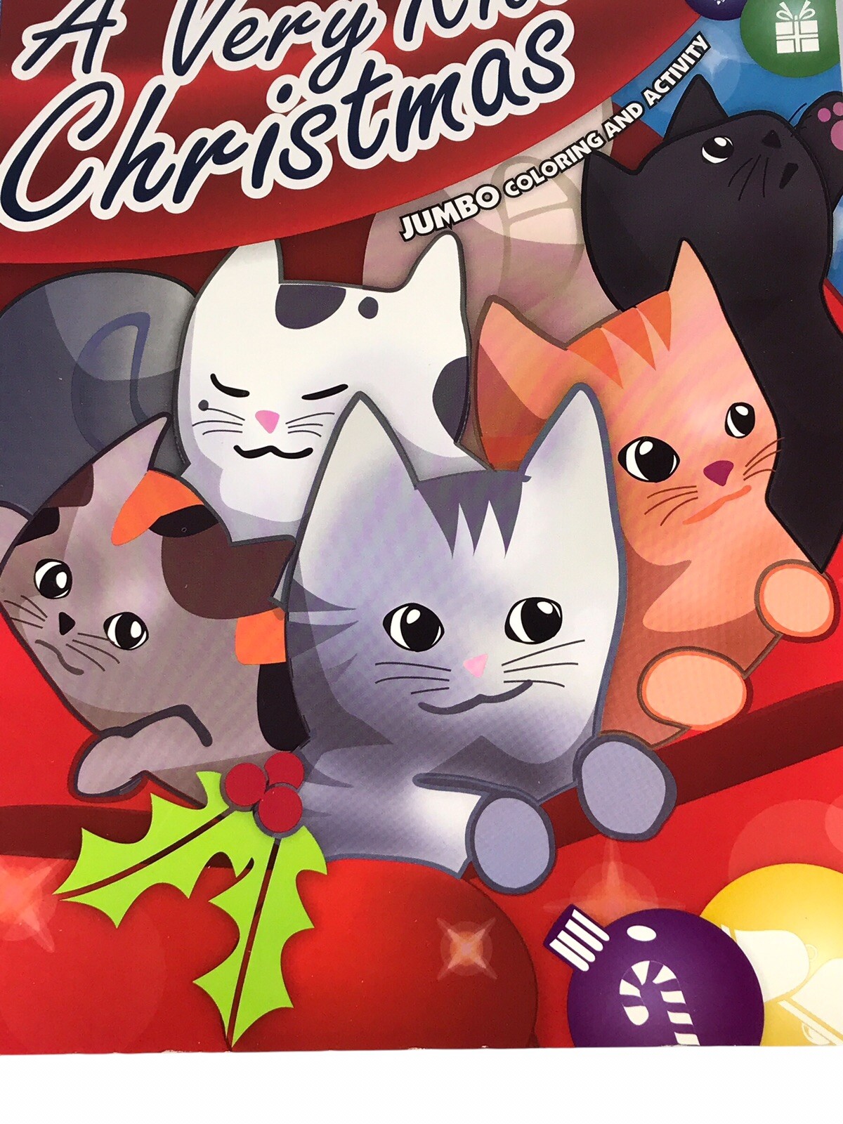 A Very Kitten Christmas Book Jumbo Coloring and Activity 62 Pages