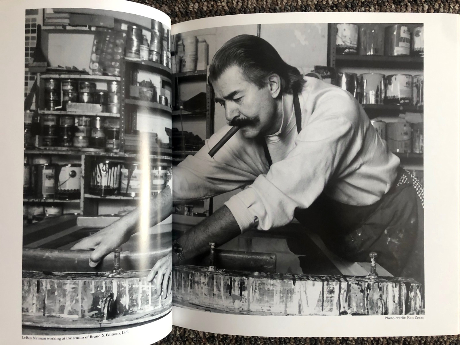 A collector’s edition: Signed, numbered, leather-bound “Prints of LeRoy Neiman”