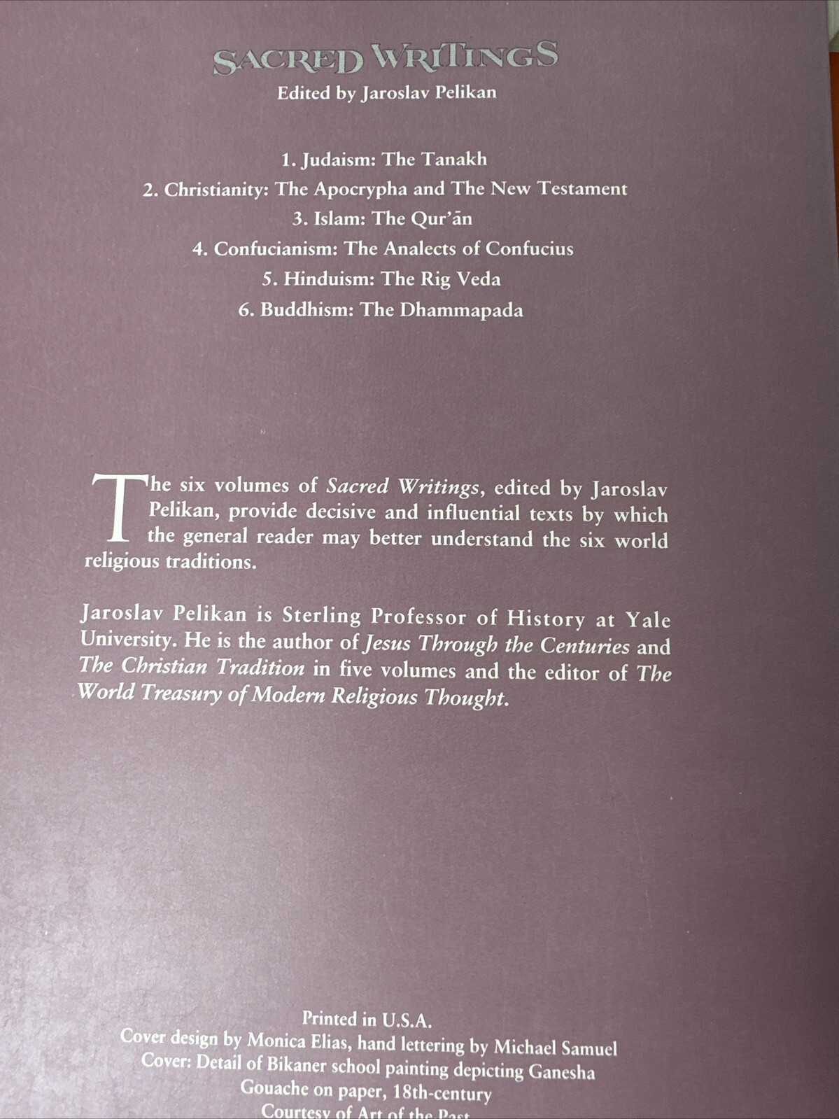 Sacred Writings: Six Volume Set (Volumes 1 through 6) Edited by Jaroslav Pelikan