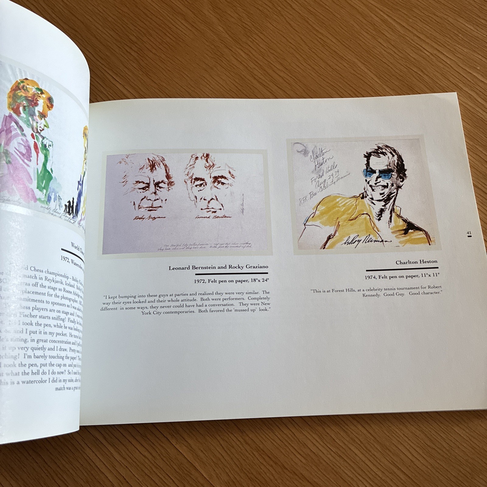 Leroy Neiman Autographed SIGNED Book Portraits Of Our Times 1946-1996 Softcover