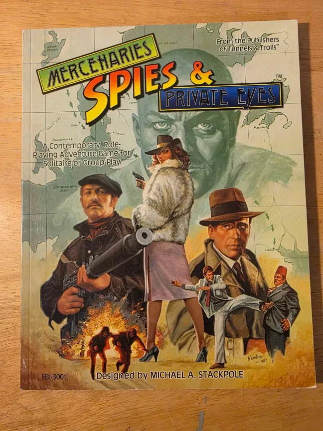 Mercenaries, Spies & Private Eyes Rulebook, Paperback Excellent Condition