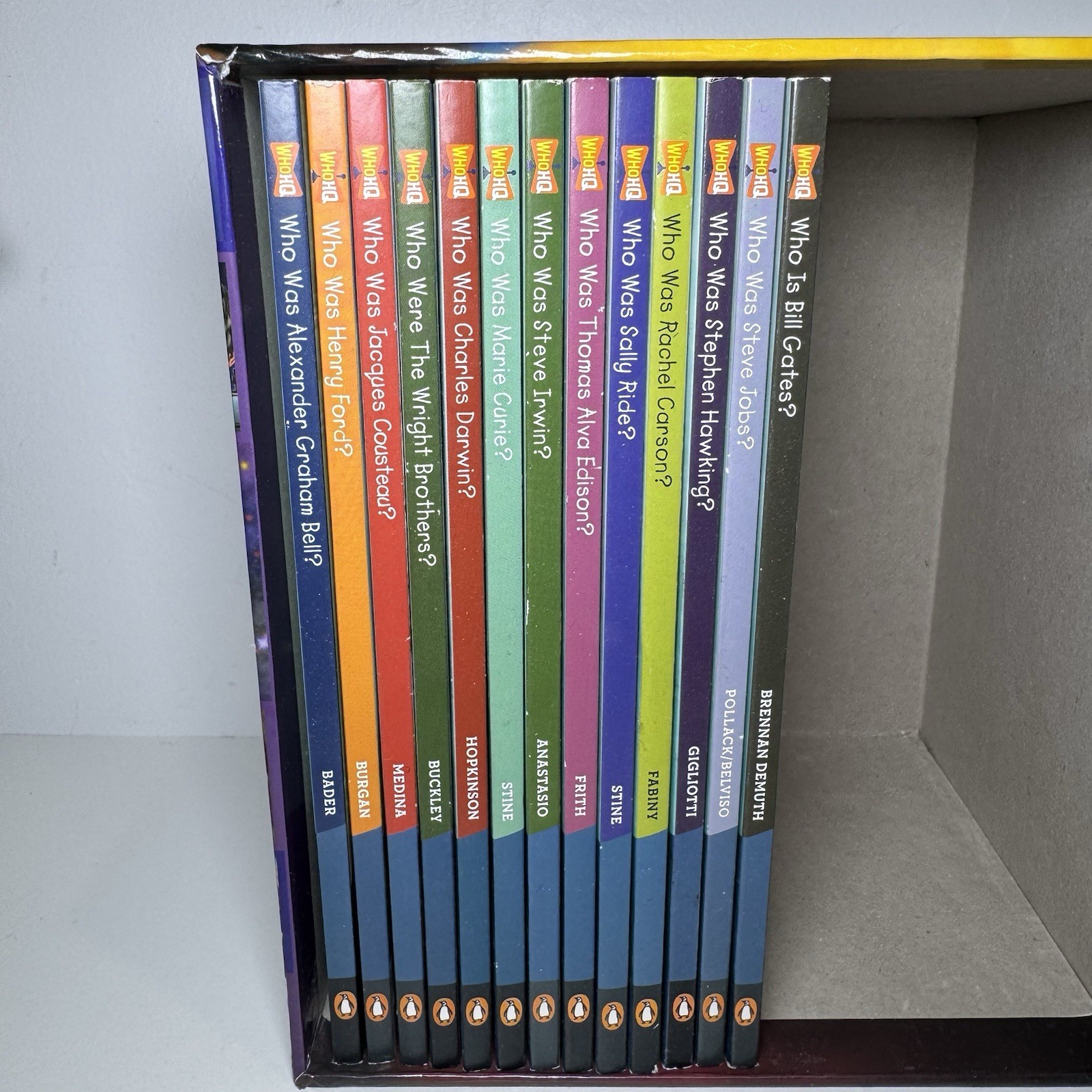 Lot of 13 Books Who Was Science & Technology Who HQ Box Set (Incomplete Set)