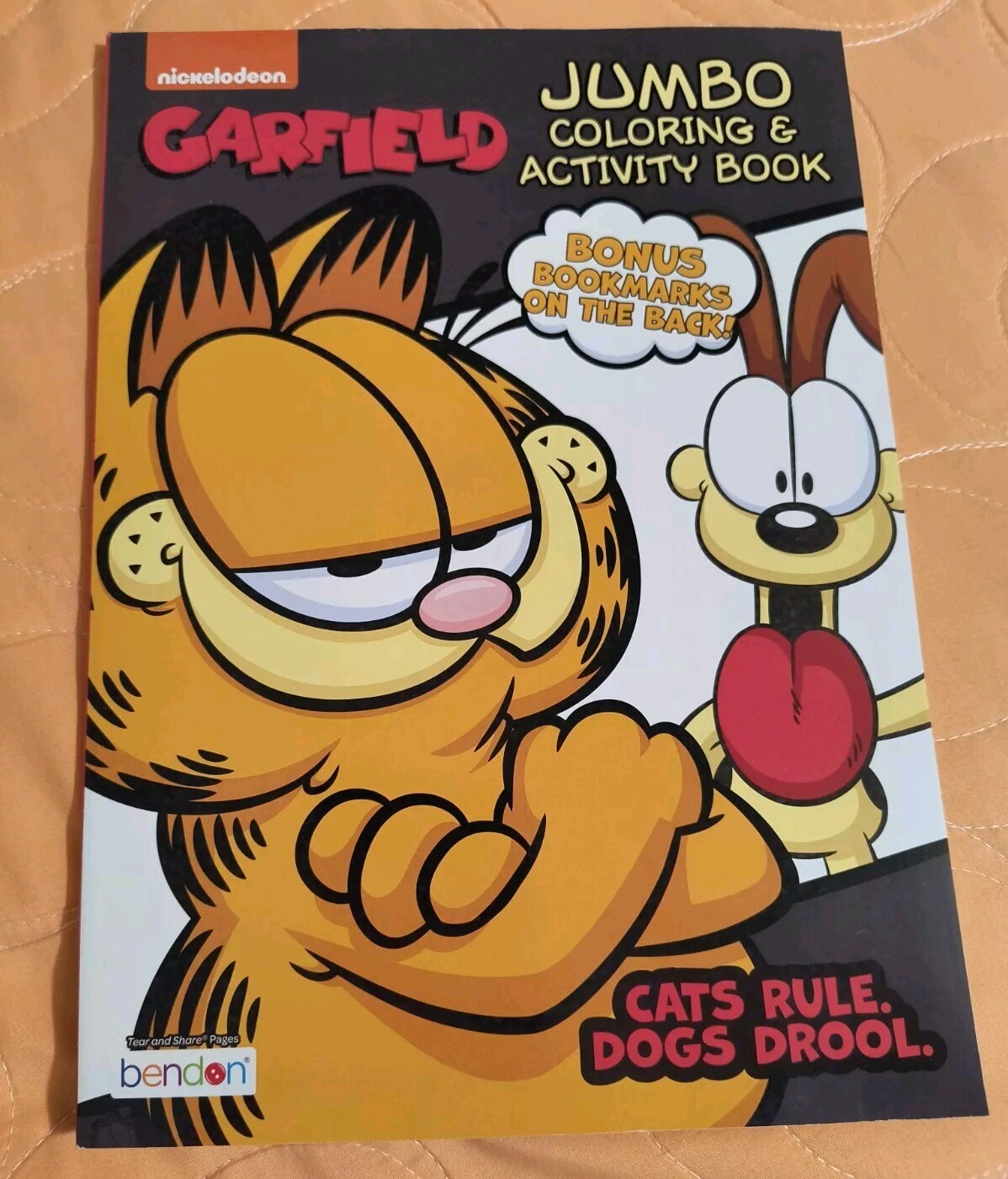 GARFIELD Jumbo Coloring & Activity Book With Tear/Share Pages New! Free Shipping