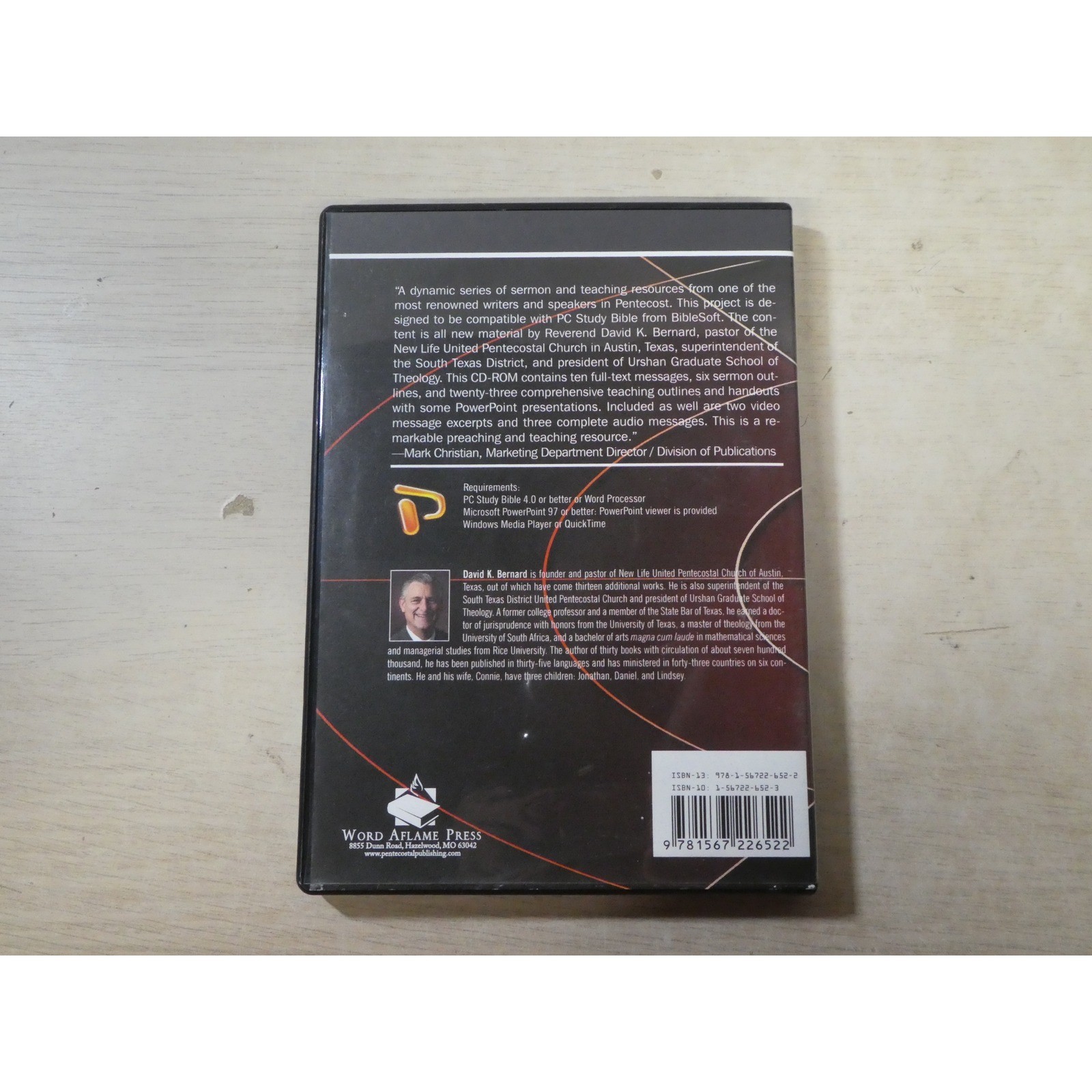 David K Bernard Pentecostal Pulpit Series Vol 3 CD-ROM 2-Disc Set Word Aflame