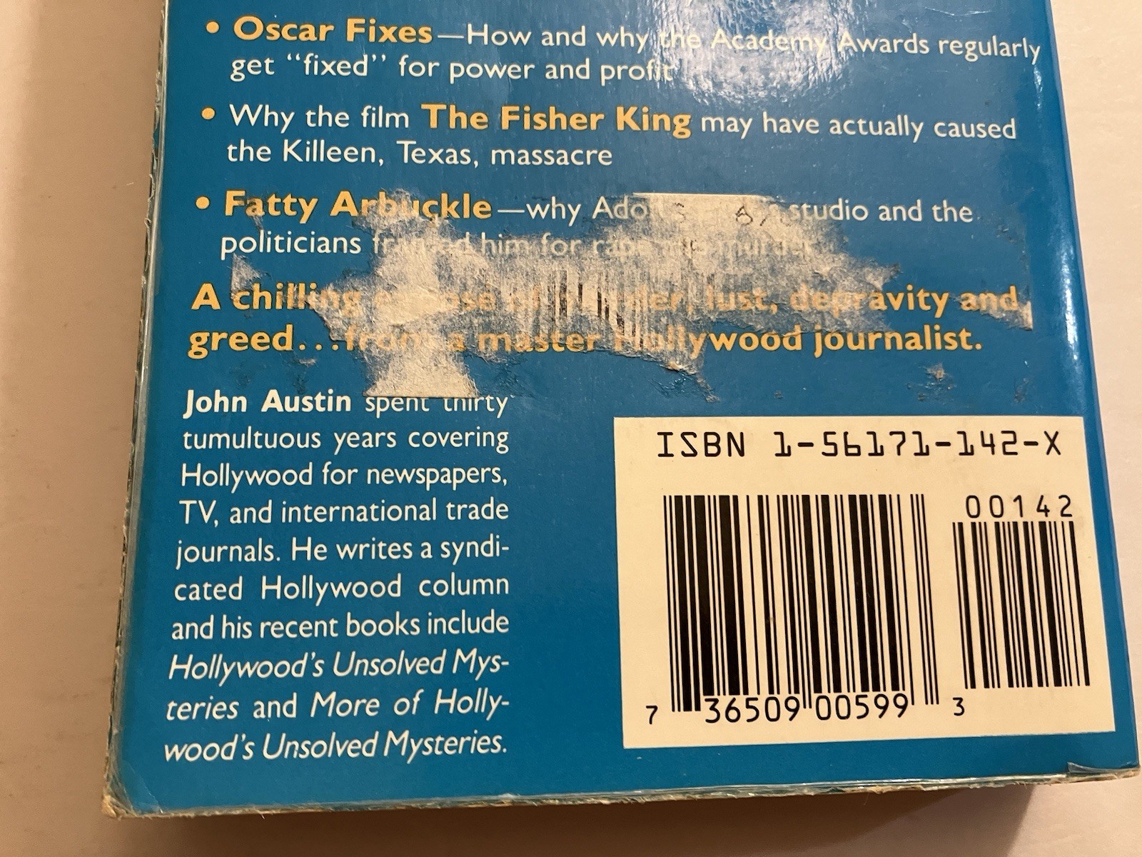 TALES OF HOLLYWOOD THE BIZARRE JOHN AUSTIN PB 1992 SPI PHOTOS DEVIL WORSHIP