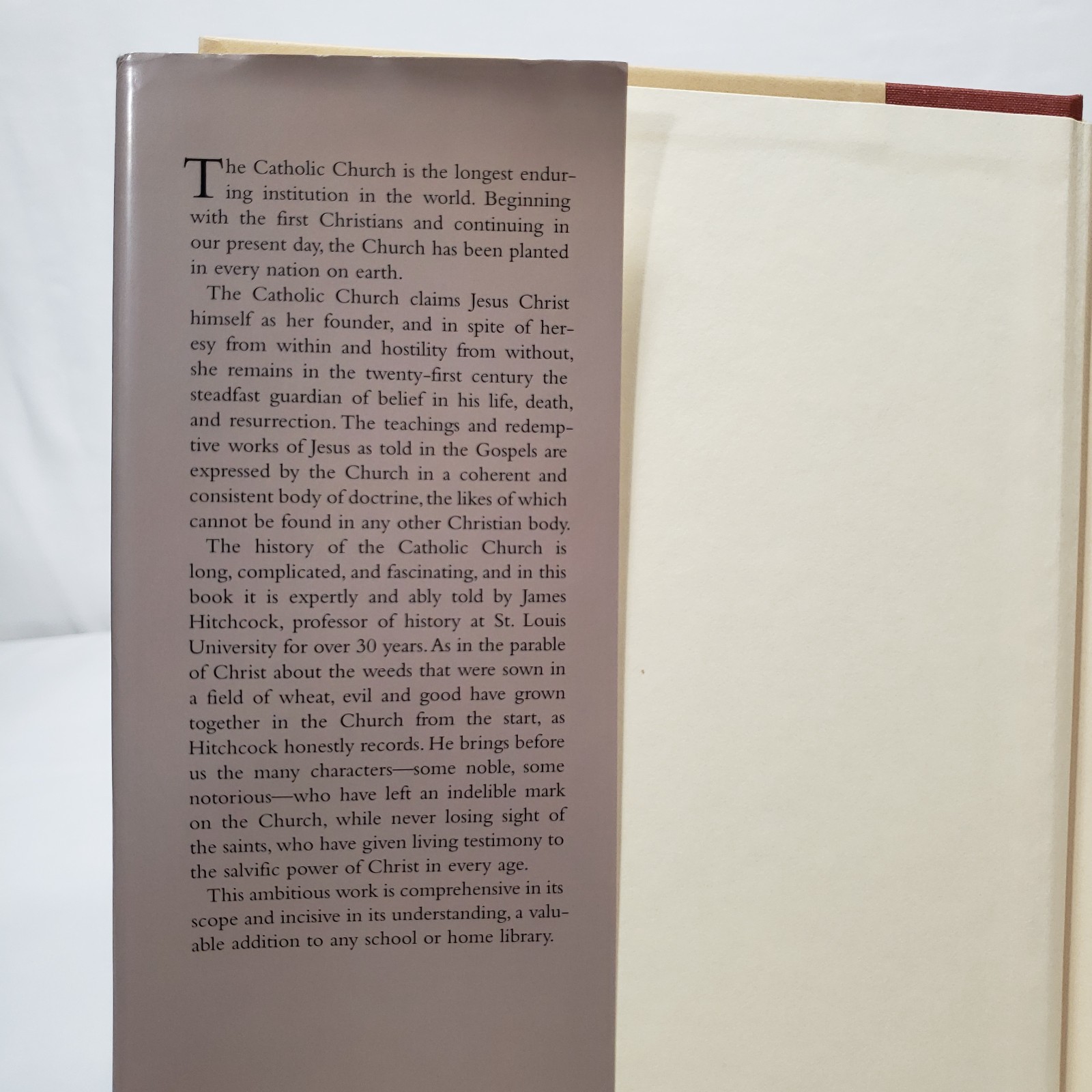 History Of The Catholic Church By James Hitchcock Hardcover Christian Theology