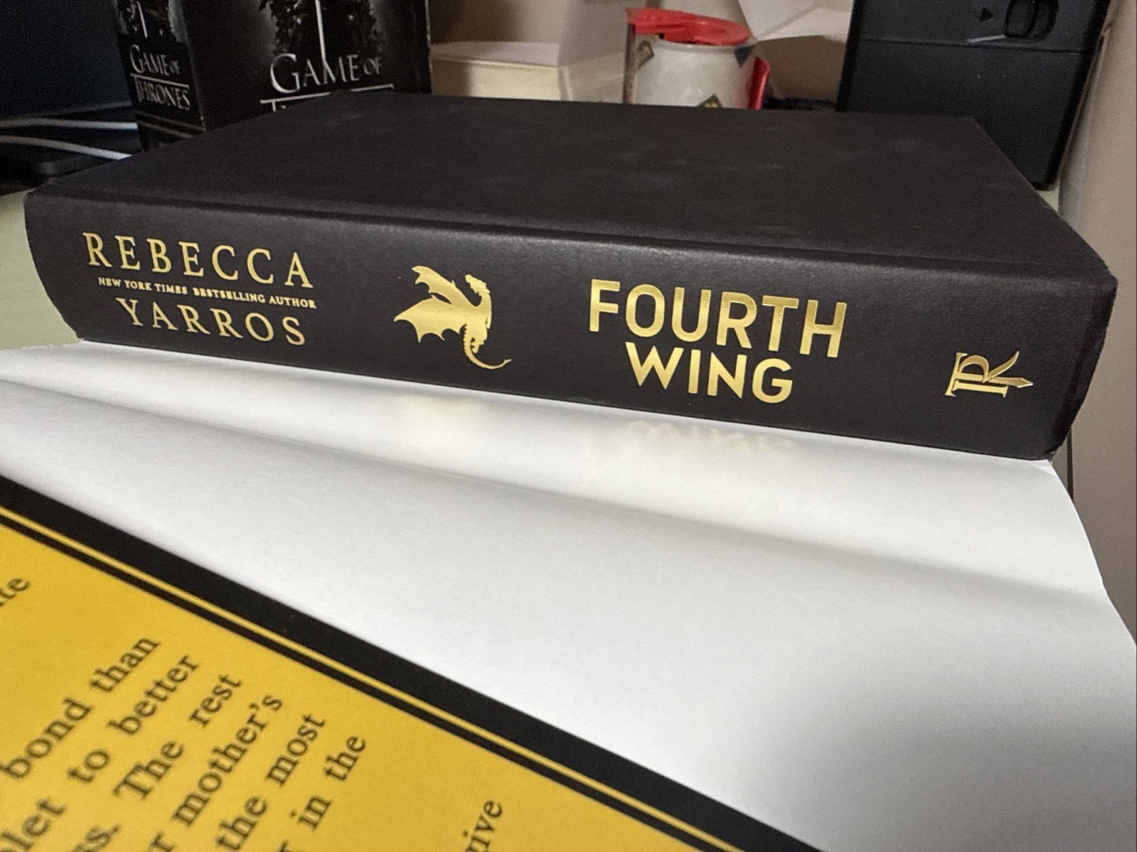Fourth Wing by Rebecca Yarros, First Edition Good