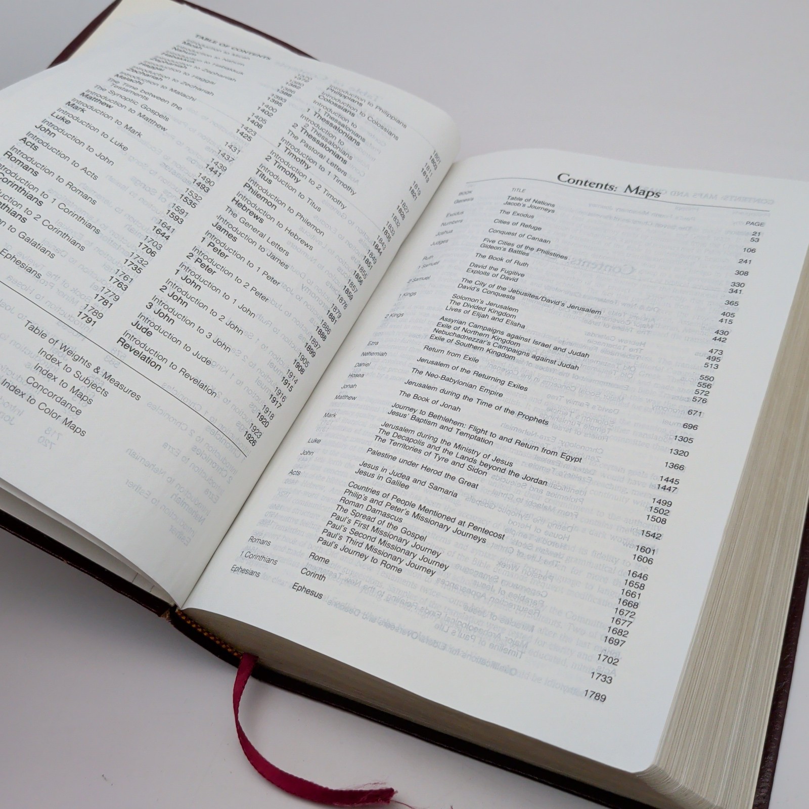 NIV Study Bible 1985 Leather Indexed New International Version Bonded Leather