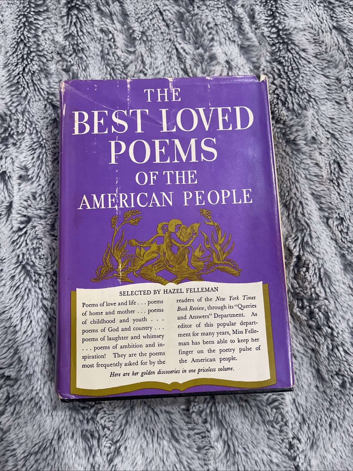 Best Loved Poems of the American People by Hazel Felleman (1936, Hardcover). 1st