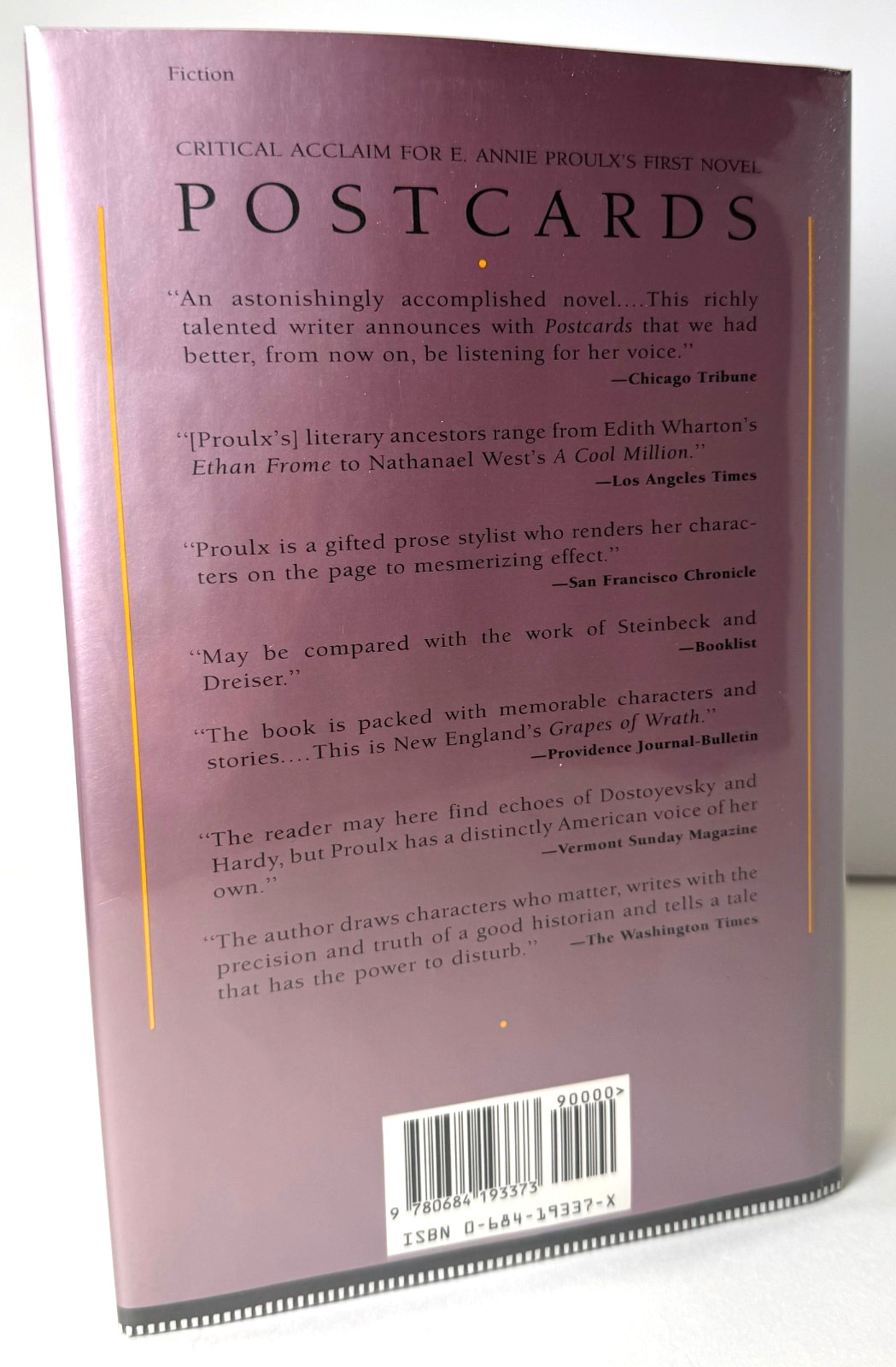 The Shipping News, Annie Proulx (Pulitzer) 1993 1st printing in Mylar, Near fine