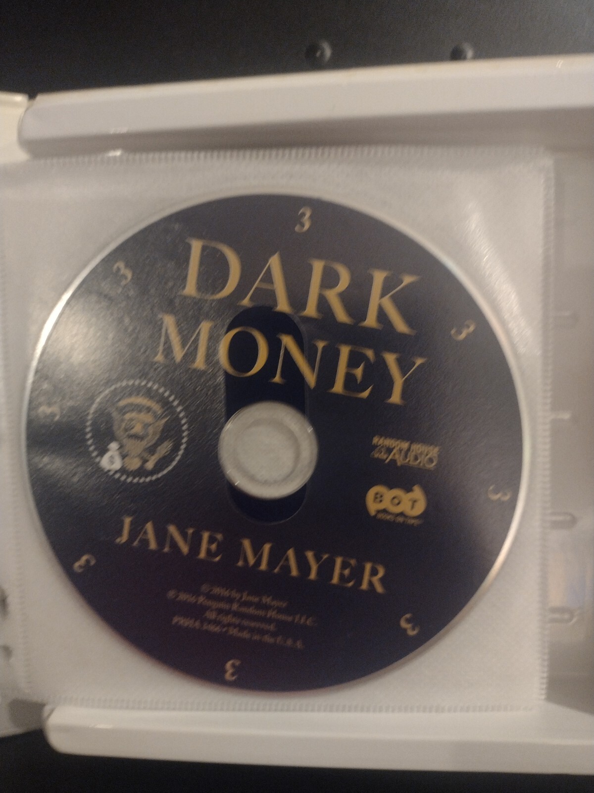 Dark Money The Hidden History of the Billionaires Jane Mayer Book On 14 CD’s VG