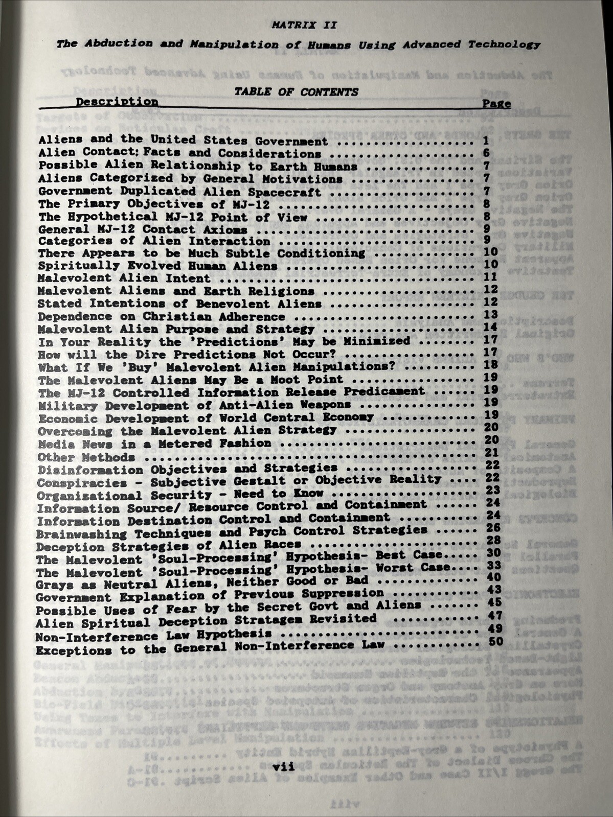 Matrix II The Abduction and Manipulation of Humans Using Advanced Technology New
