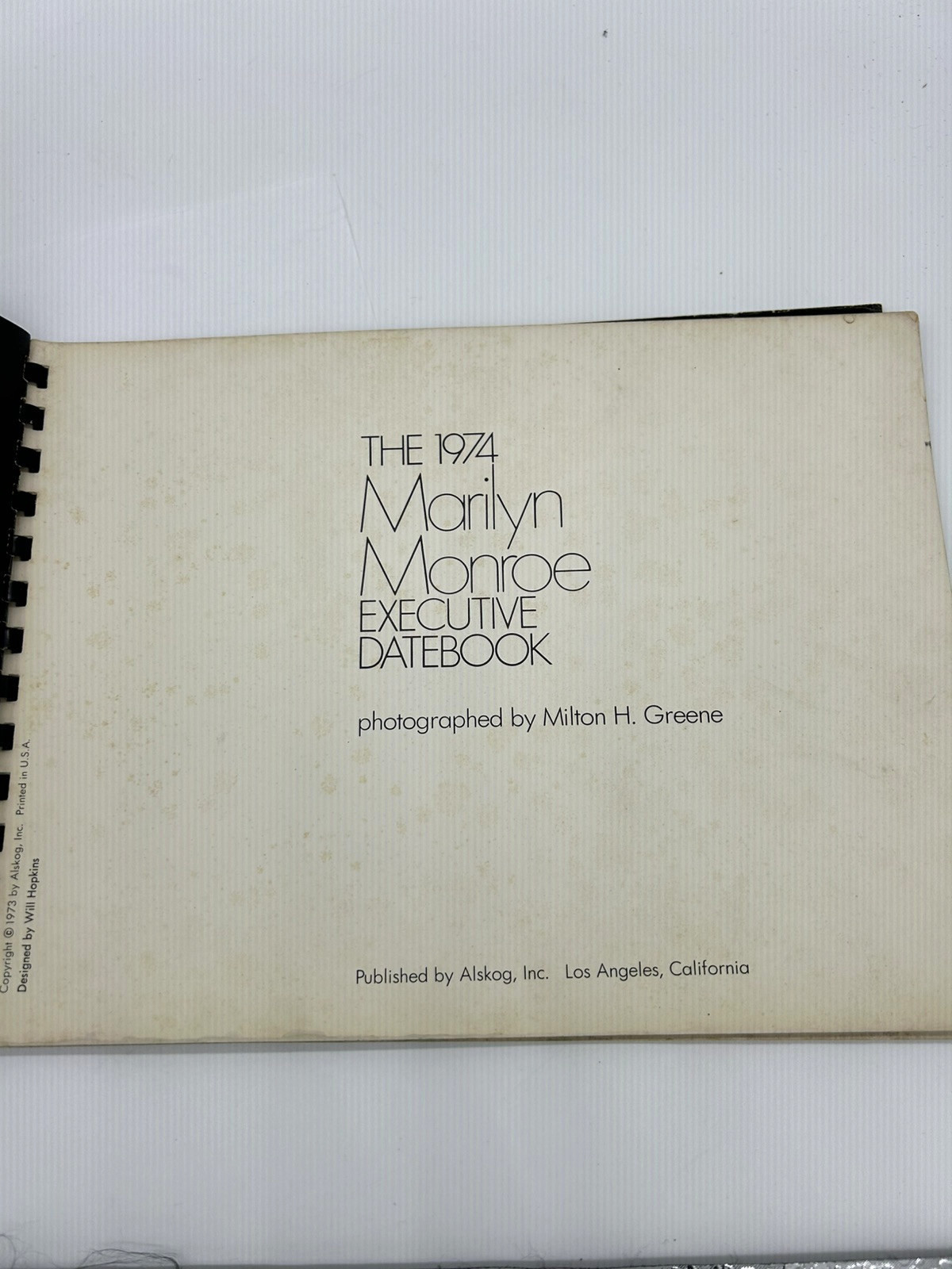 1973 Marilyn A Biography by Norman Mailer 1st Print And 1974 Executive Date Book