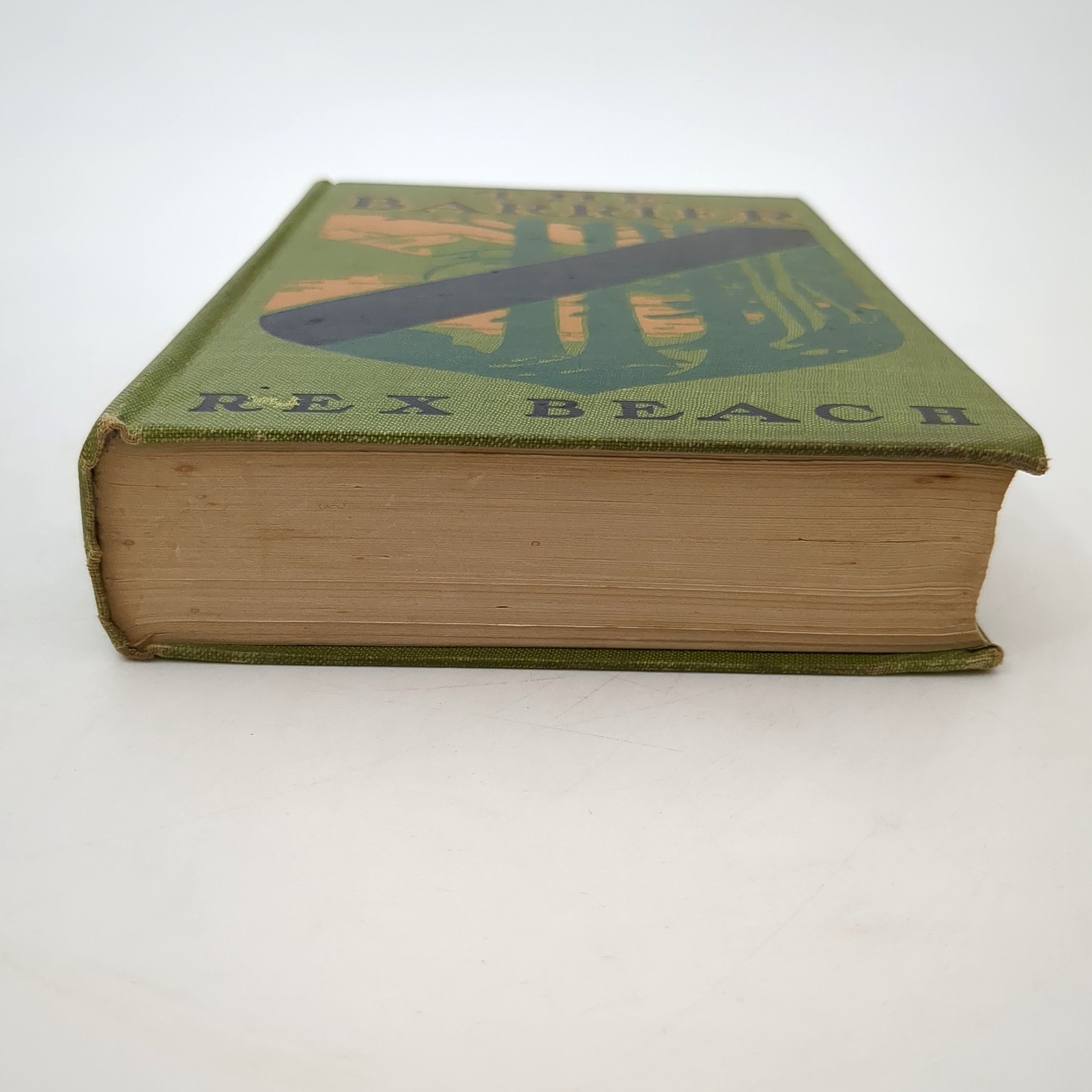 The Barrier Adventure Novel Illustrated Hardcover Book Rex Beach 1908