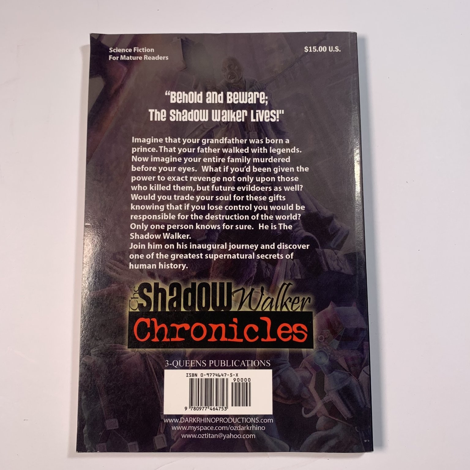 Shadow Walker Chronicles Oz Wilson Jr. 2007 Science Fiction 3-Queens