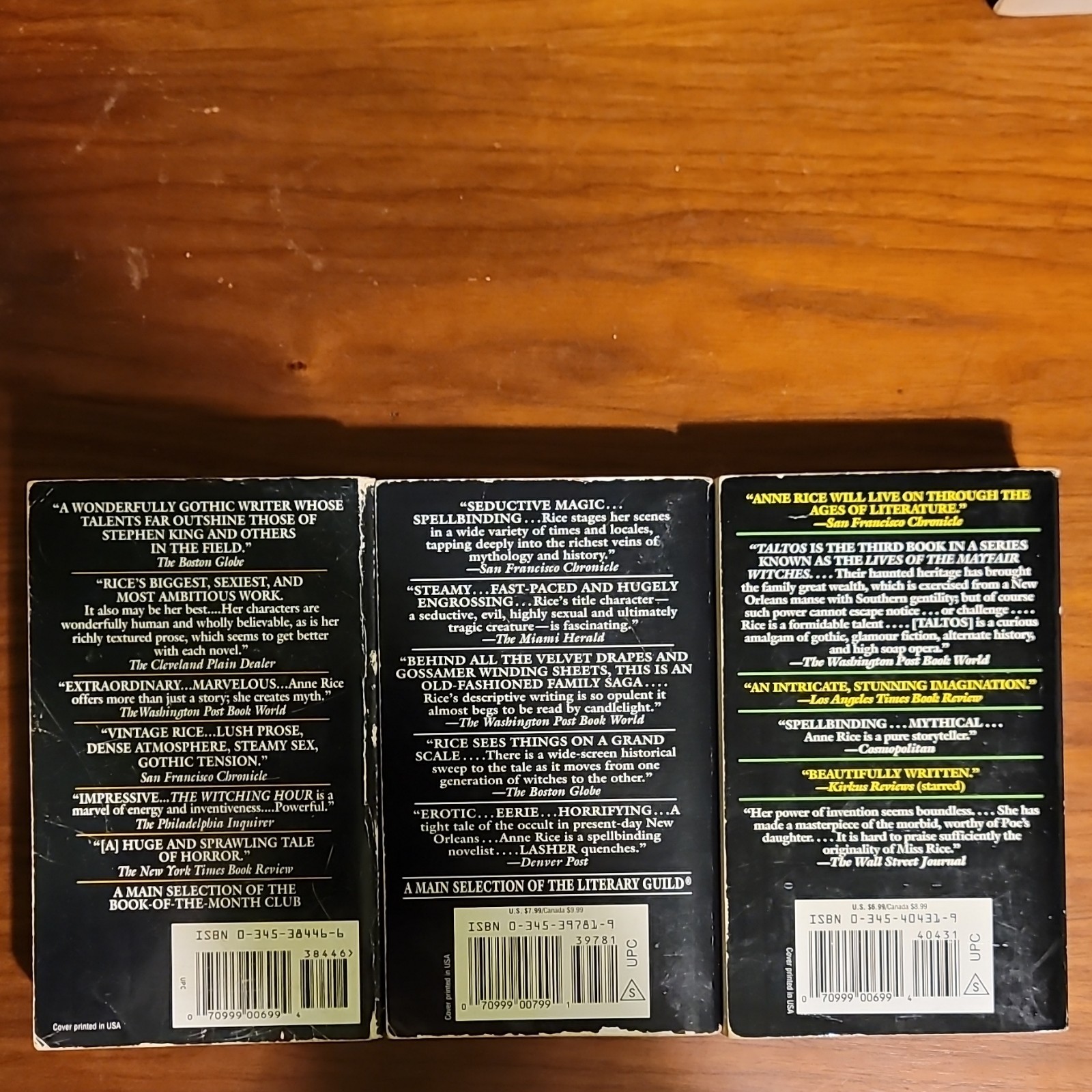Anne Rice Vampire & Witch Chronicles + Other Books (1st Edition HB) PB Lot of 20