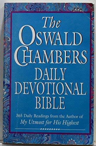The Oswald Chambers Daily Devotional Bible – New King James Version – GOOD