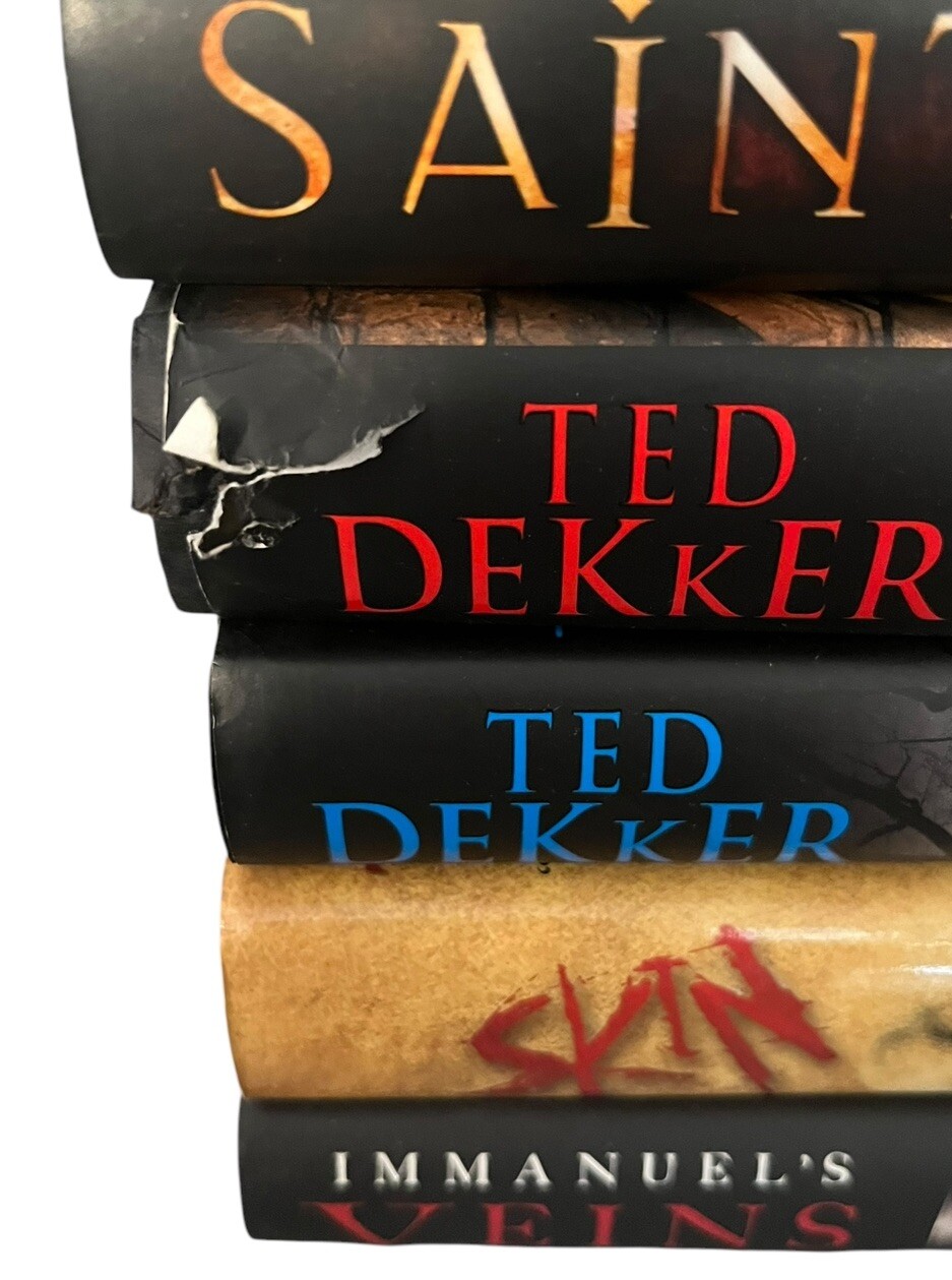 Ted Dekker Hardcover Book Lot | Skin Saint Showdown Sanctuary Priests Graveyard