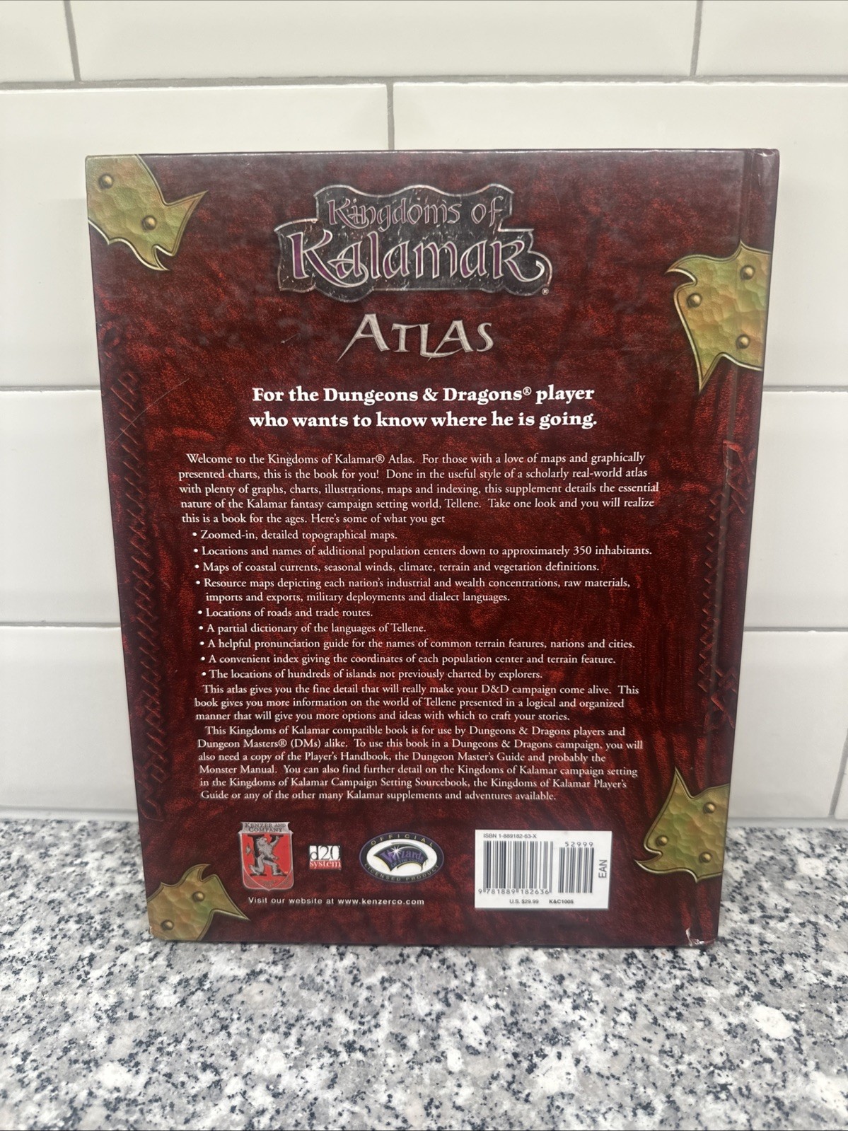 Kingdoms of Kalamar Atlas (Dungeons & Dragons) Burke, Bob, Jelke, Brian, Zwerg,