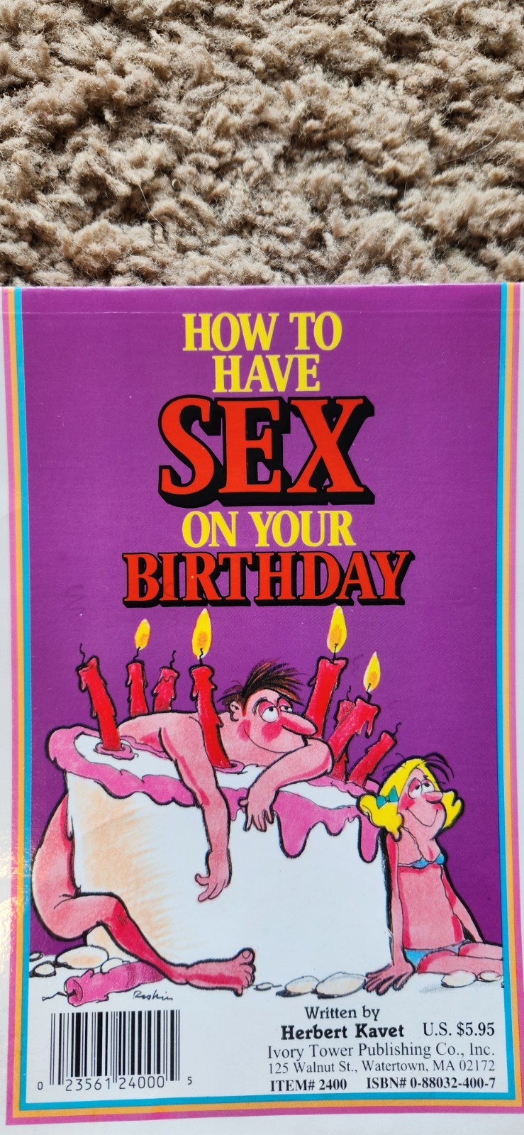 Preowned Lot Of 3 Adult Books Birthday , Gourmet, & GRRREAT SEX For ADULTS ONLY