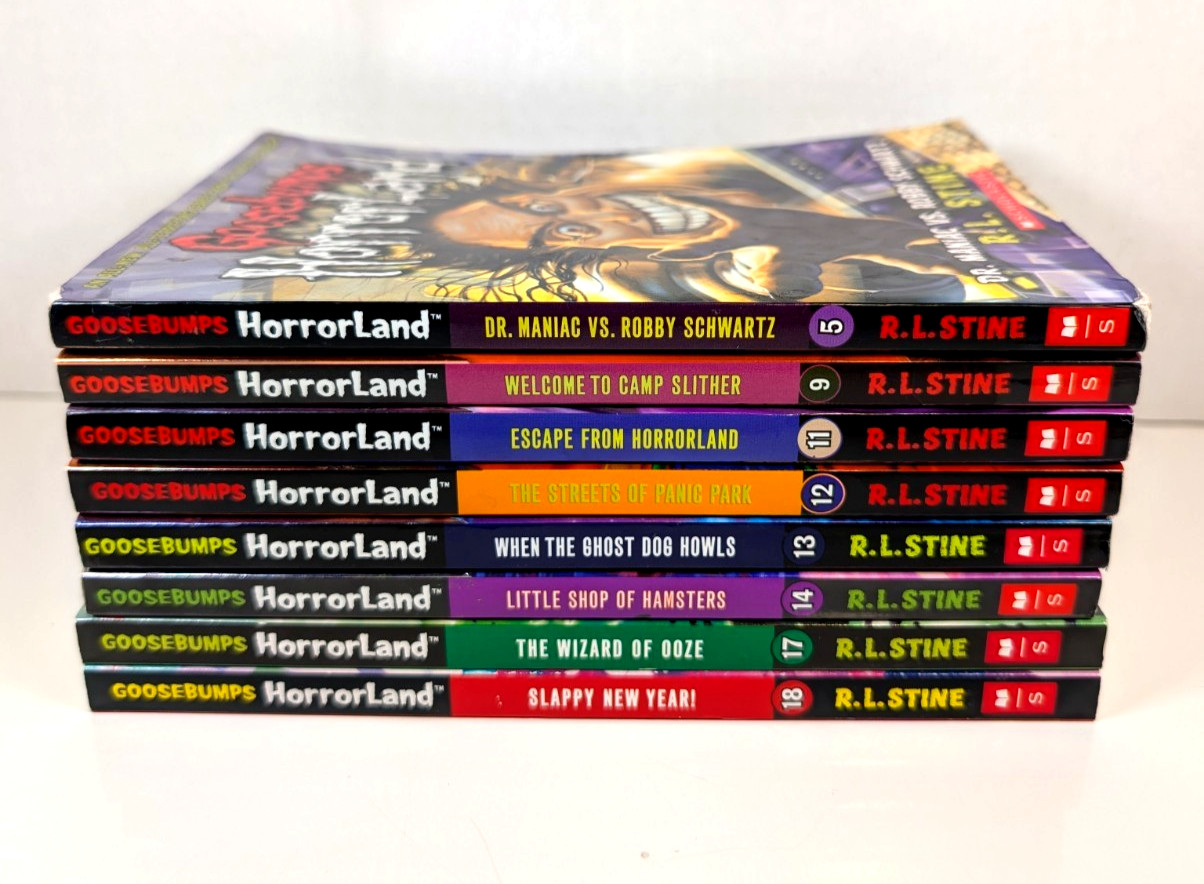 R.L. Stine GOOSEBUMPS Lot of 31 Books – HorrorLand, Most Wanted, Hall of Horrors