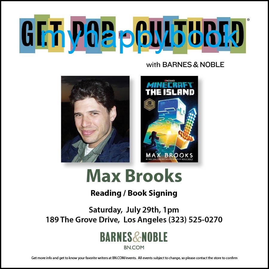 SIGNED Mindcraft The Island by Max Brooks, new, autographed, Hardcover
