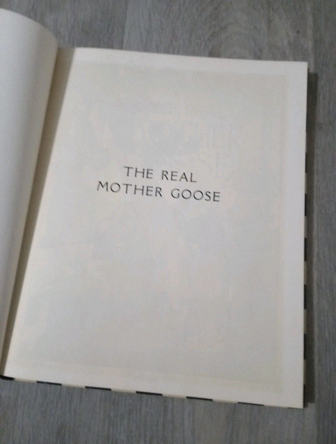 Vintage 1976 The Real Mother Goose Hardback Nursery Rhymes Book 12×9.25″