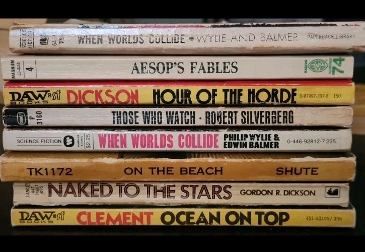Various Sci-Fi Fantasy Paperback Books Lot Of 8