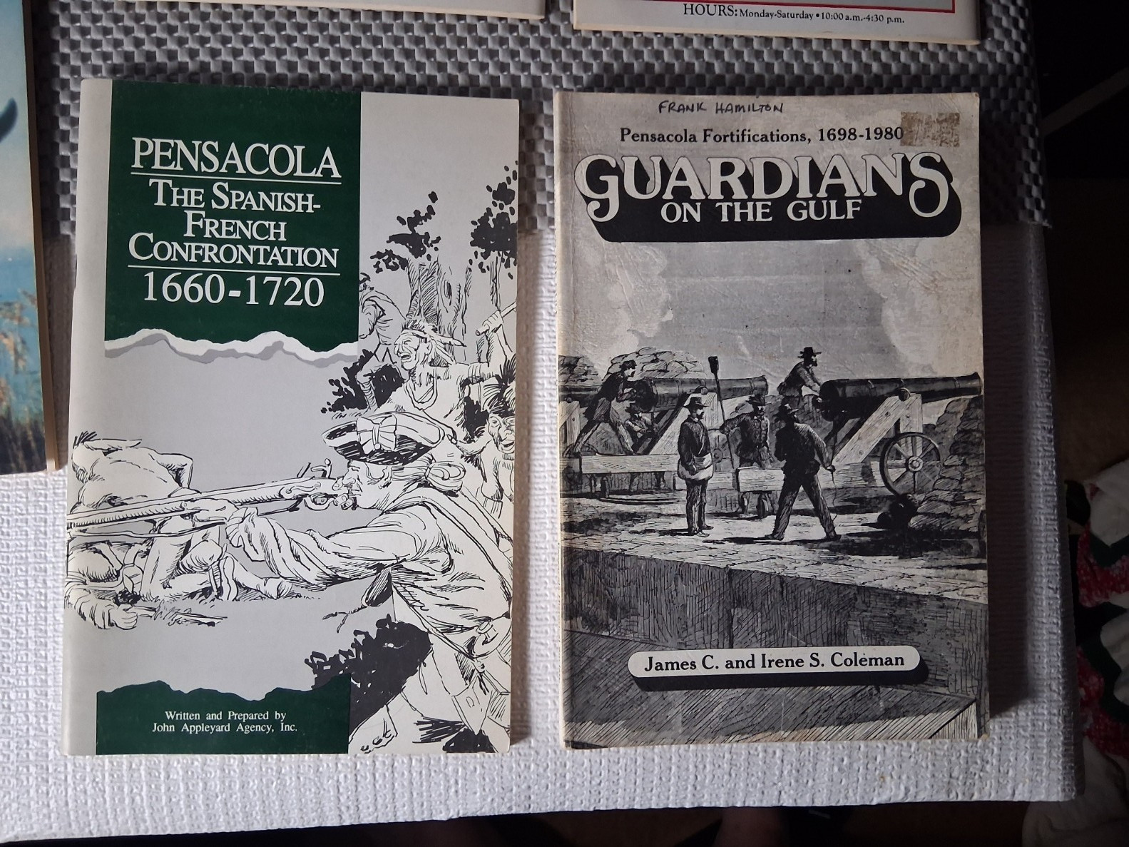 Lot of 5 SC Books Devoted to Pensacola Florida History, John Appleyard & Coleman