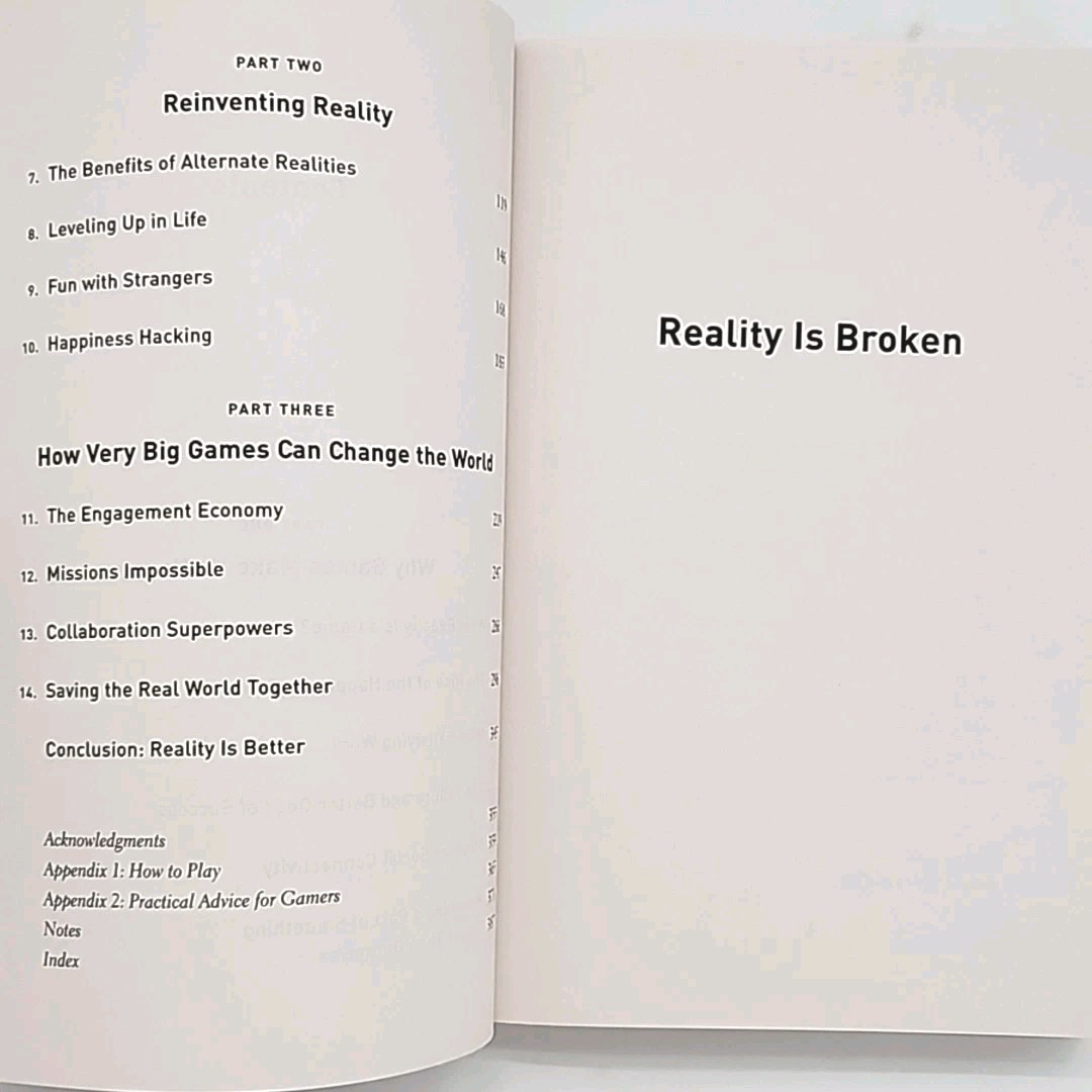 Reality Is Broken By Jane McGonigal FIRST EDITION THUS Paperback Book 2011