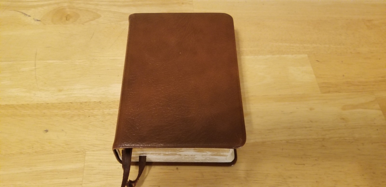 1977 LDS Quad Scriptures Holy Bible Book of Mormon Brown Leather Tabs 7” x 5”