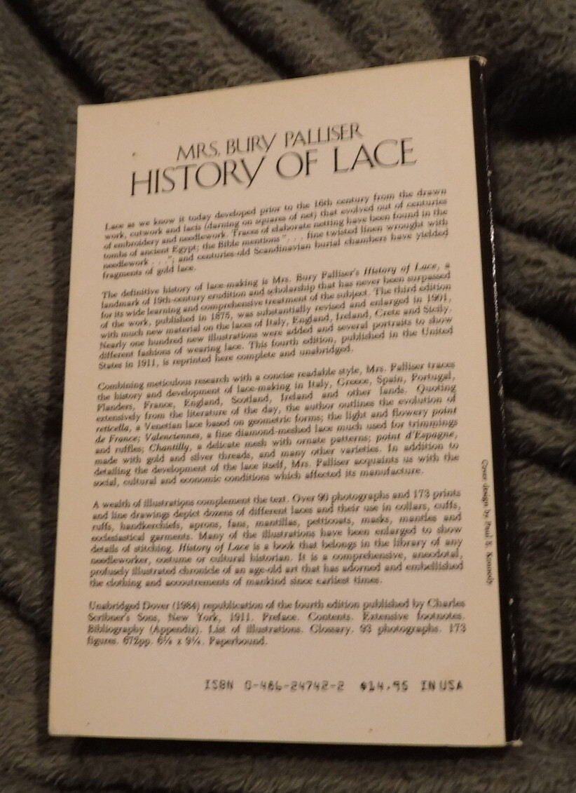 History of Lace by Bury Palliser (Needlework drawn work, cutwork, & lacis +++