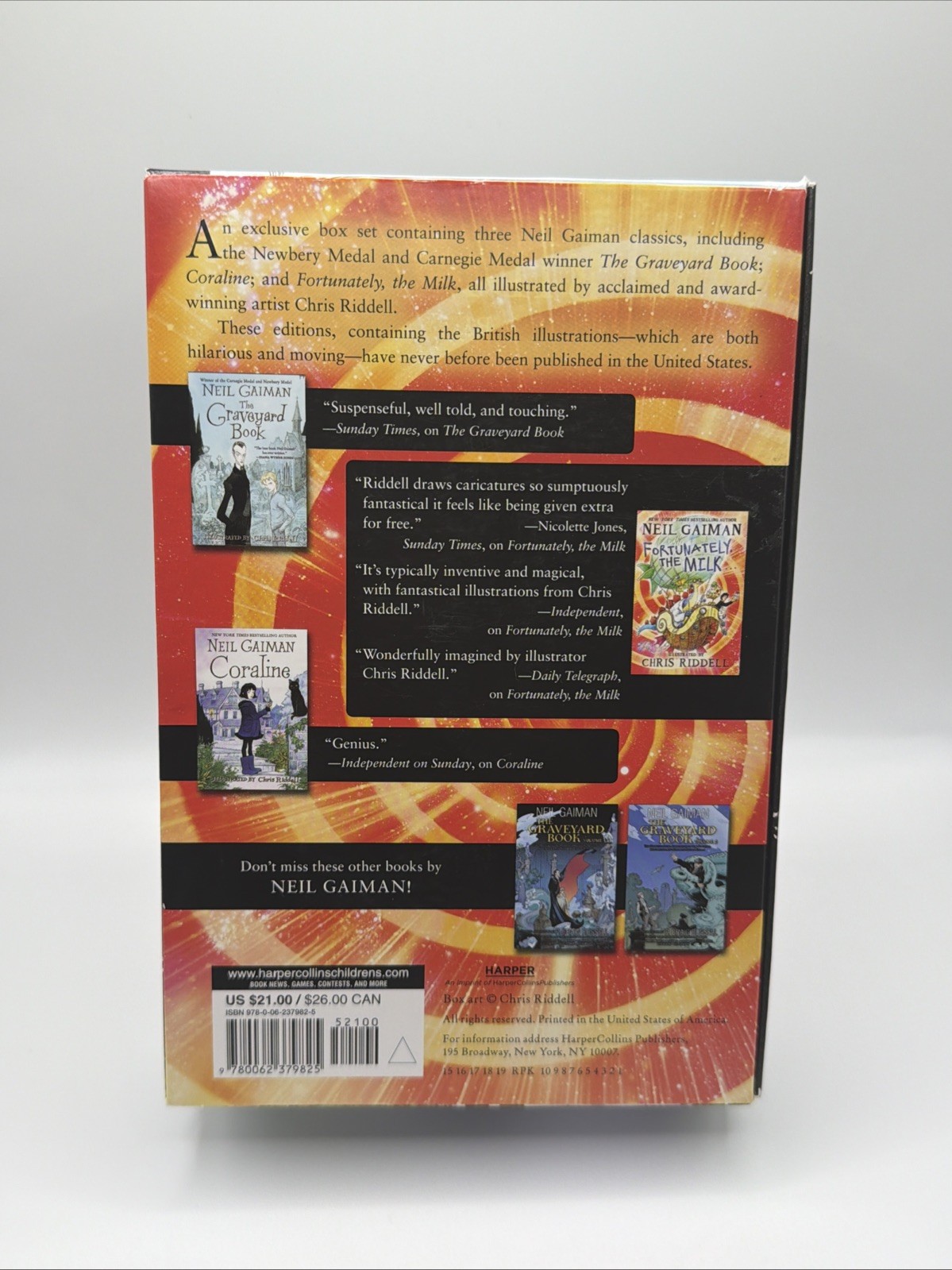 Neil Gaiman/Chris Riddell 3-Book Box Set | FREE SHIPPING