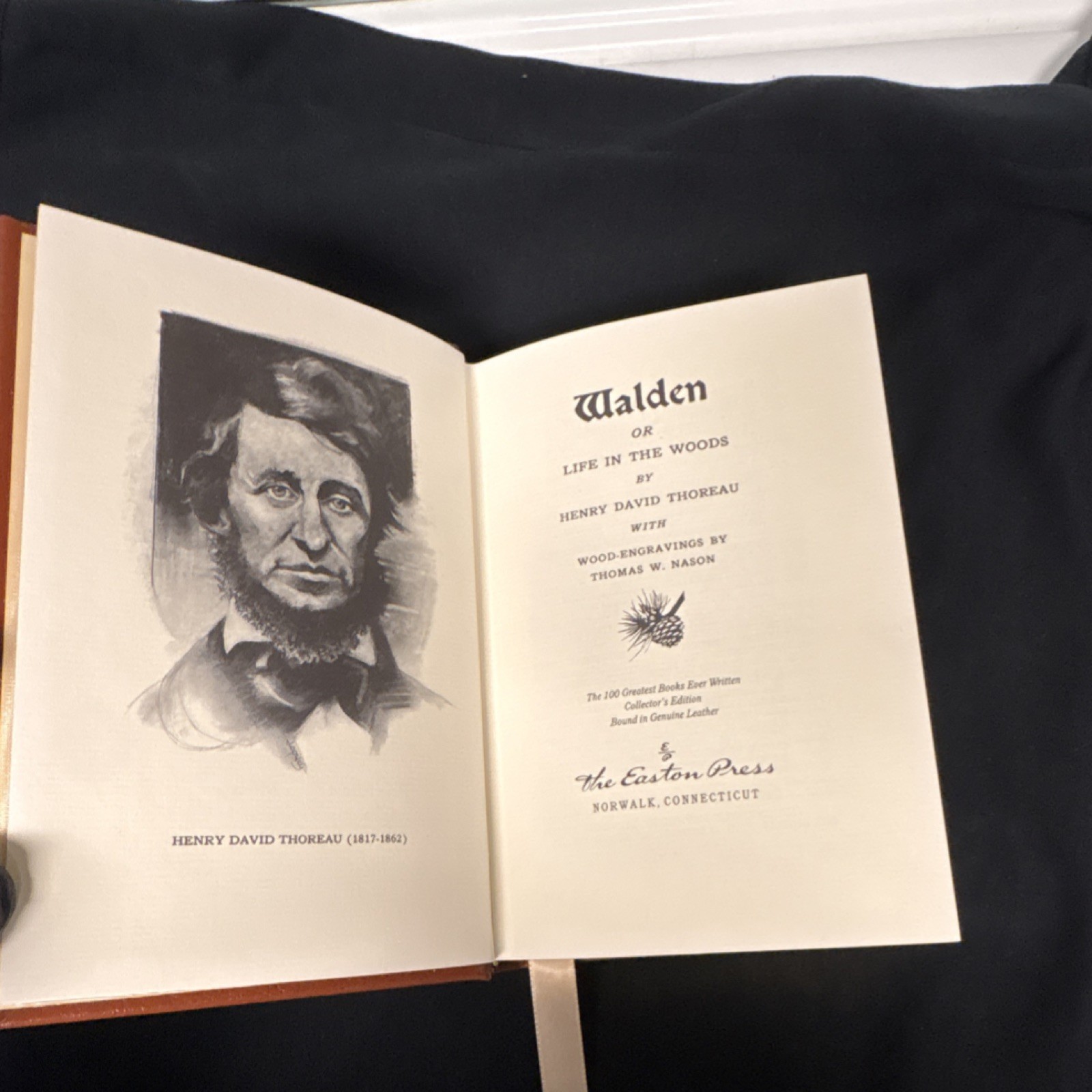 The Easton Press Walden Collector’s Ed Leather Bound Illustrated HC 1980