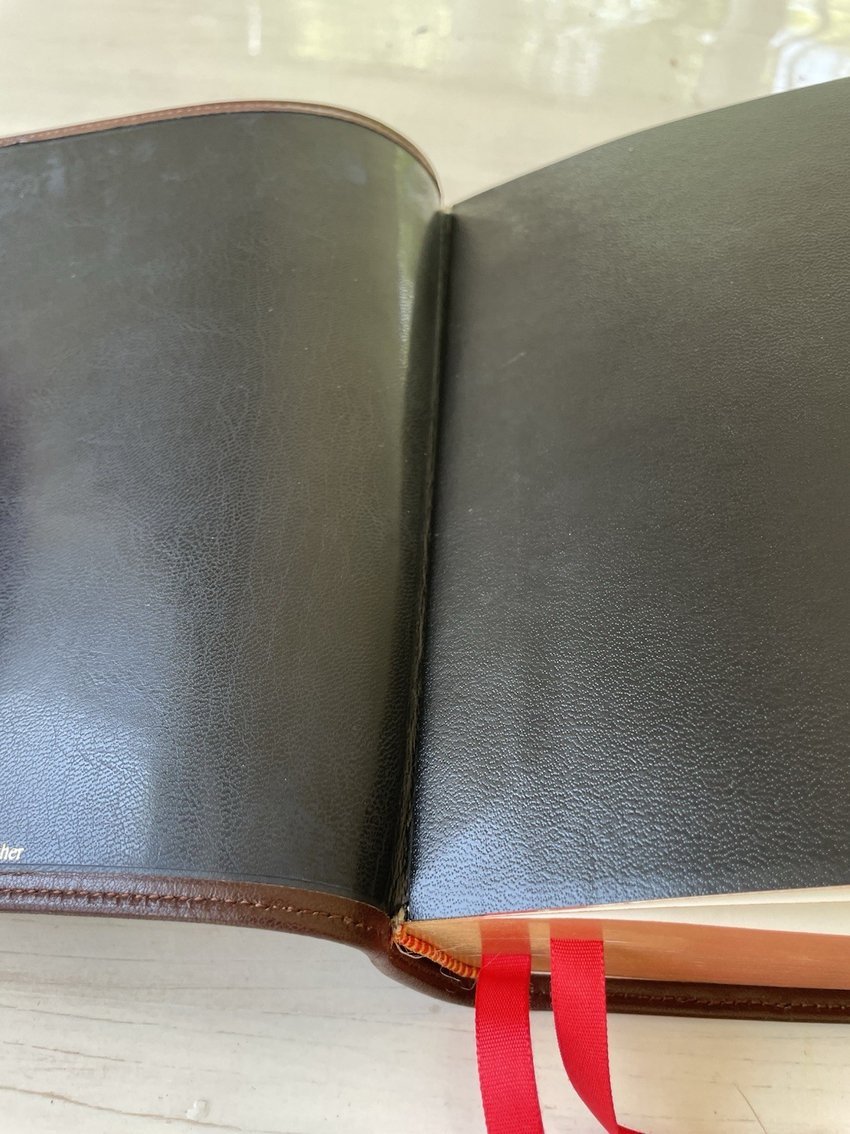 Rare Cambridge NKJV Clarion Bible Pilot Binding, Brown Edge-Lined Calfskin!