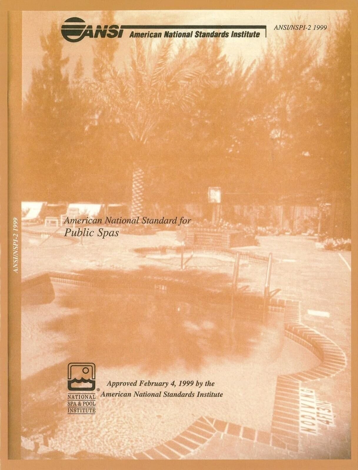 American National Standard for Public Spas ANSI / NSPI-2 1999