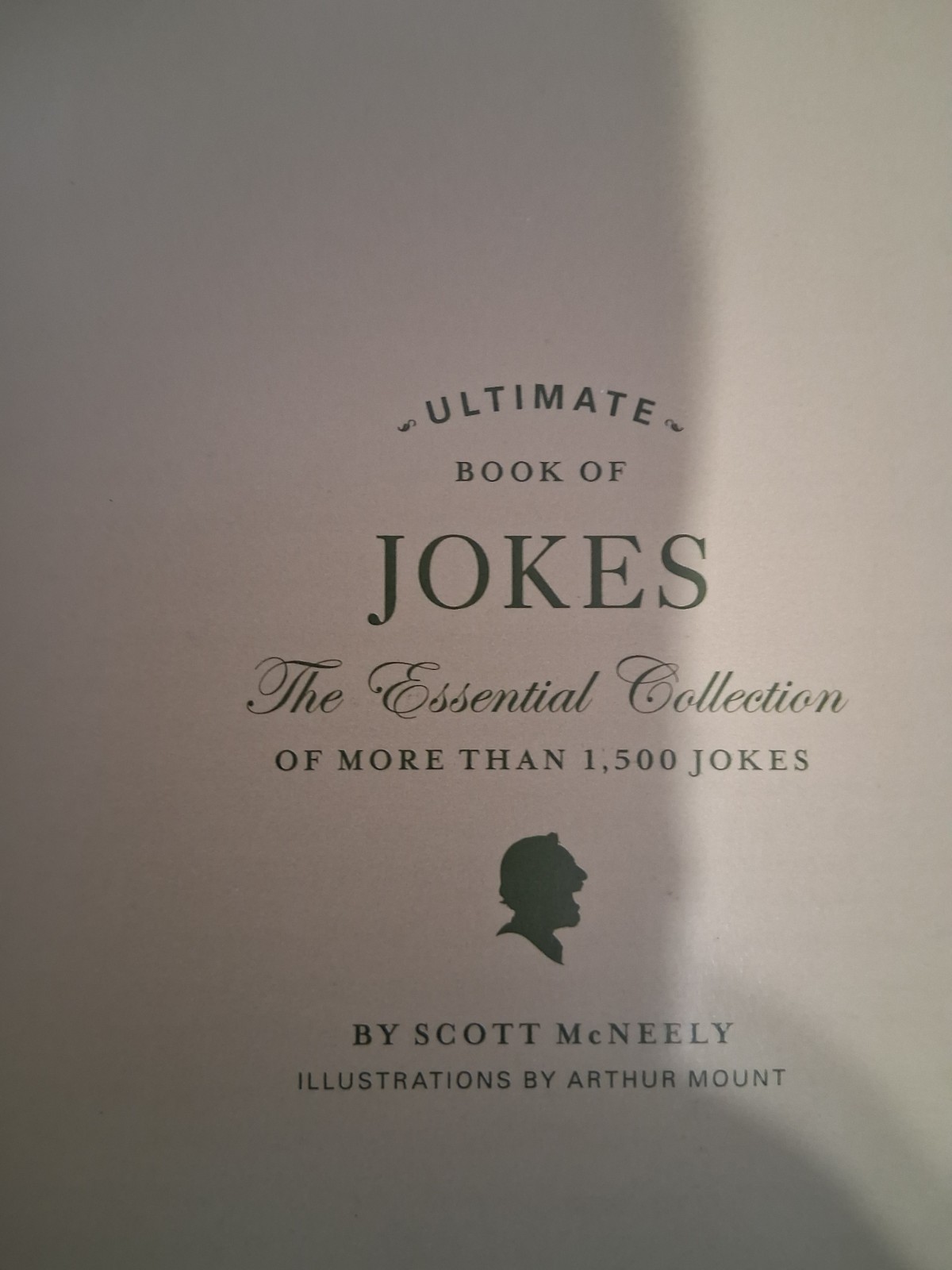 Ultimate Book of Jokes Scott McNeely Hardcover Humor Joke Book English Adults