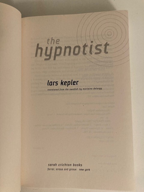 The Hypnotist by Lars Kepler (2011) Advance Uncorrected Proof (ARC) Like New