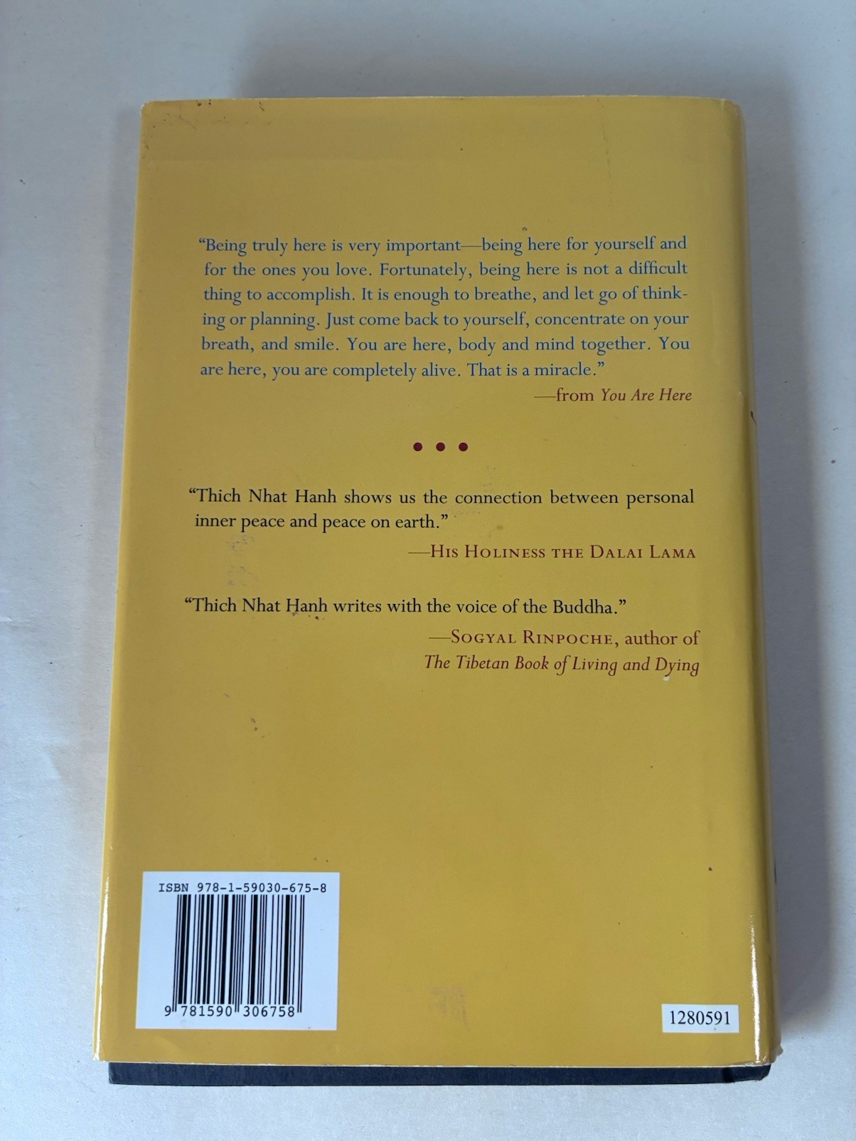 2001 You Are Here Discovering the Magic of the Present Moment Thich Nhat Hanh