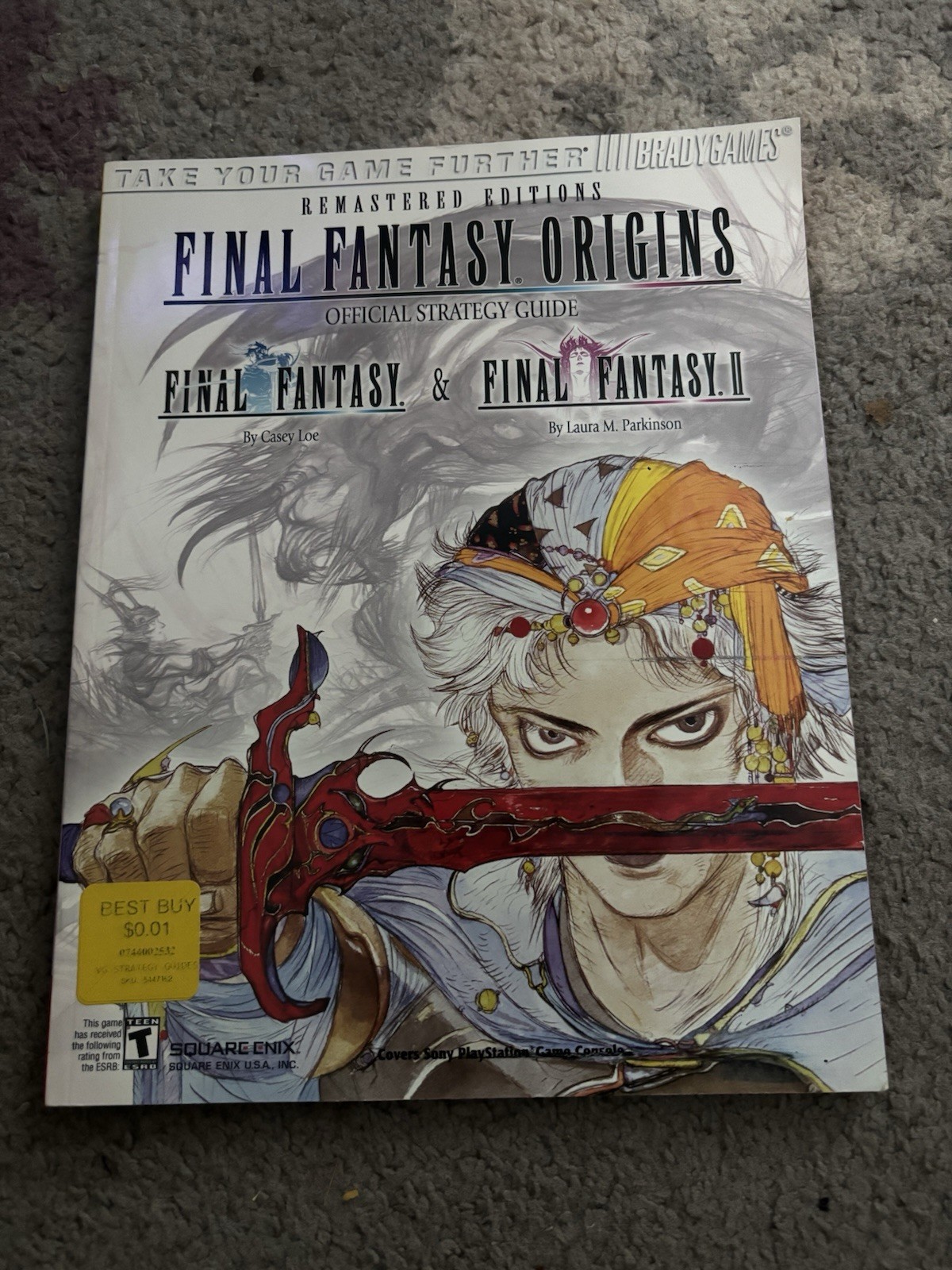 Final Fantasy Origins Bradygames Official Strategy Guide 2003 Playstation