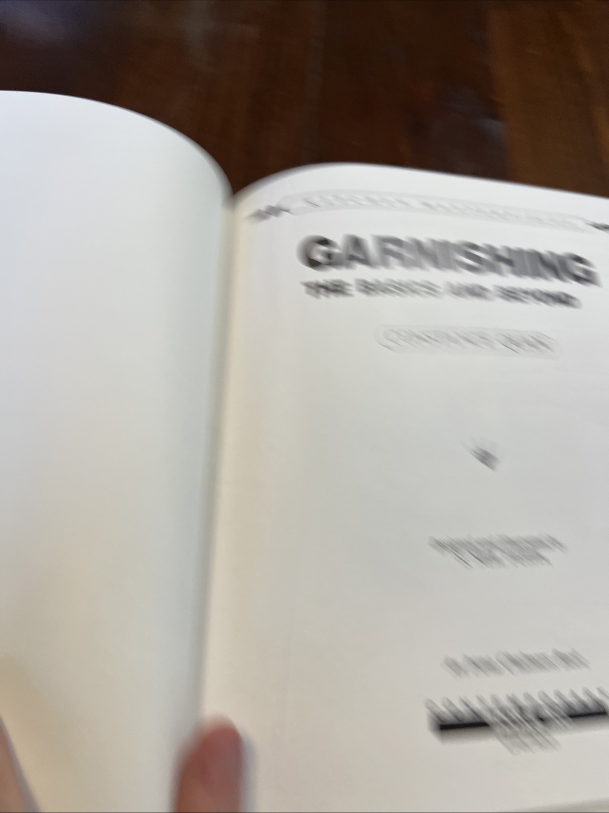 GARNISHING: THE BASICS AND BEYOND (KITCHEN MASTERPIECES) By Constance Quan *VG+*