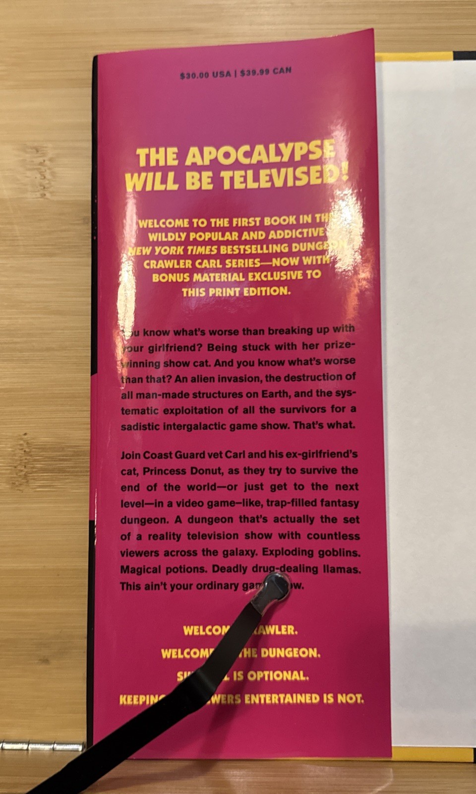 Dungeon Crawler Carl – Matt Dinniman (2024, Hardcover) First Ace Edition, VG