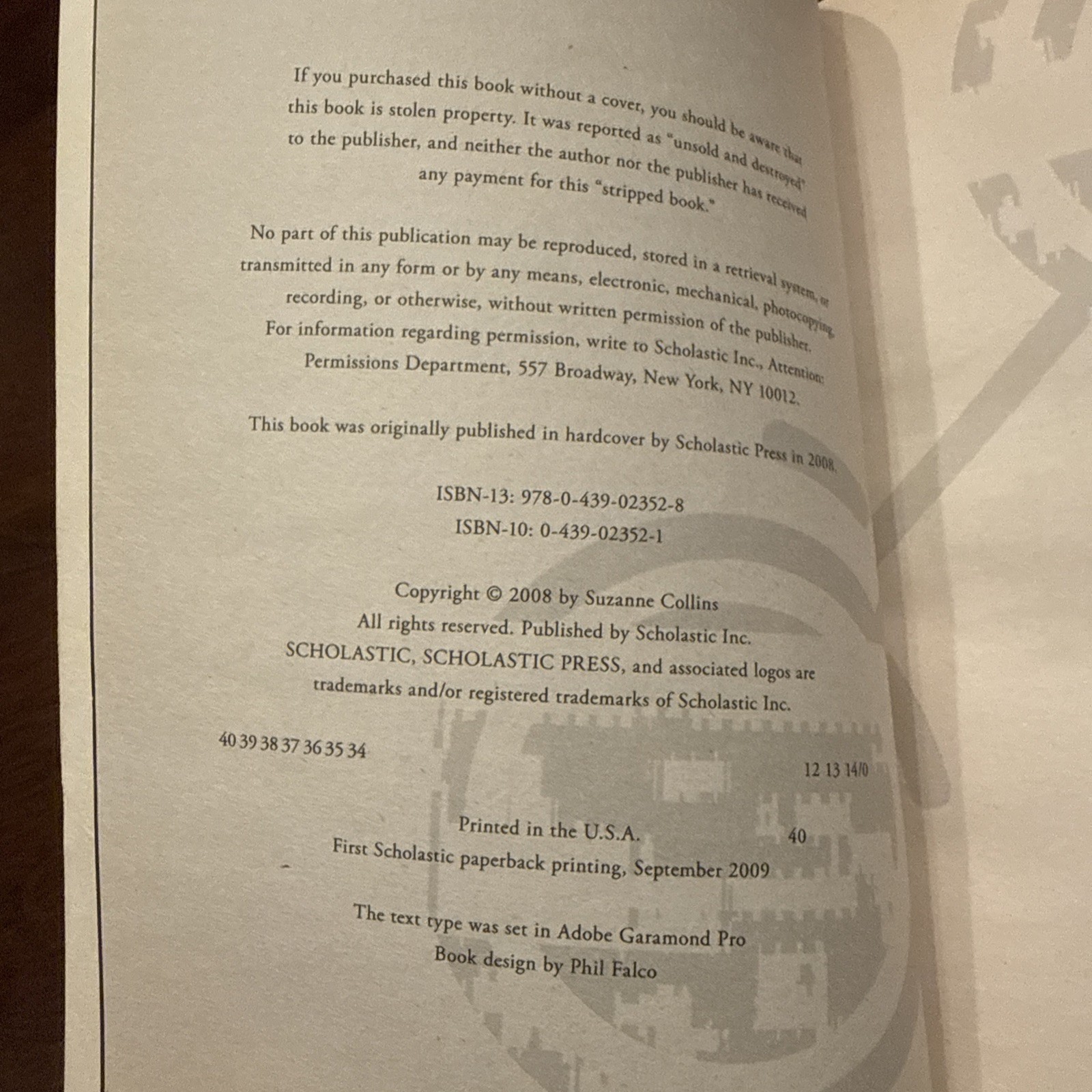 The Hunger Games World Book Night edition 2012 Rare Paperback Book Version