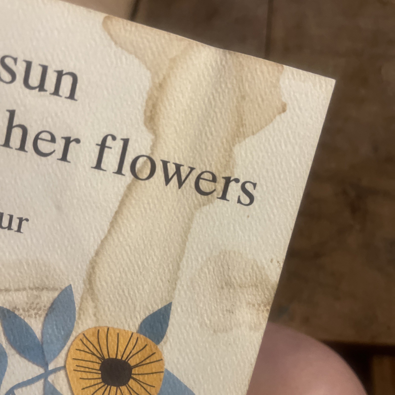 Sun and Her Flowers by Rupi Kaur (2017, Trade Paperback)