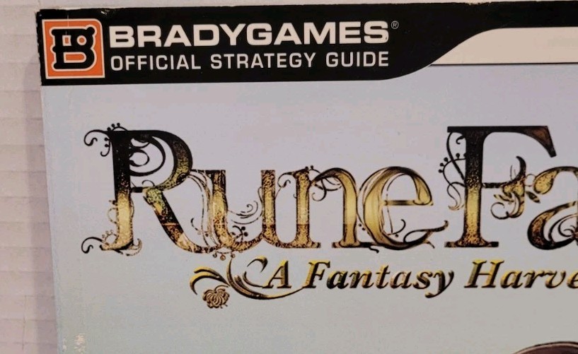 Rune Factory: A Fantasy Harvest Moon Nintendo DS Brady Games Strategy Guide Book